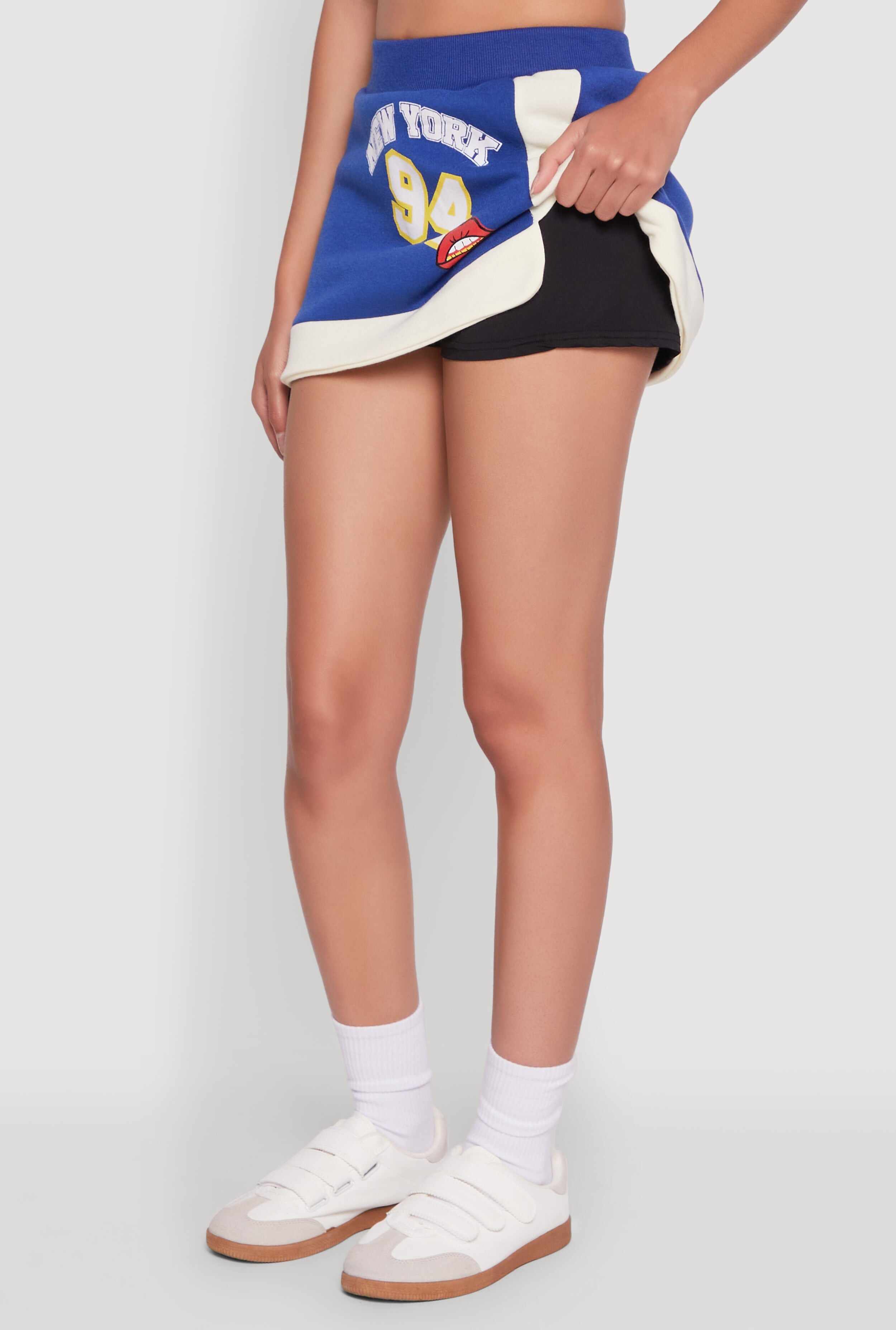 New York 94 Graphic High Waisted Skort