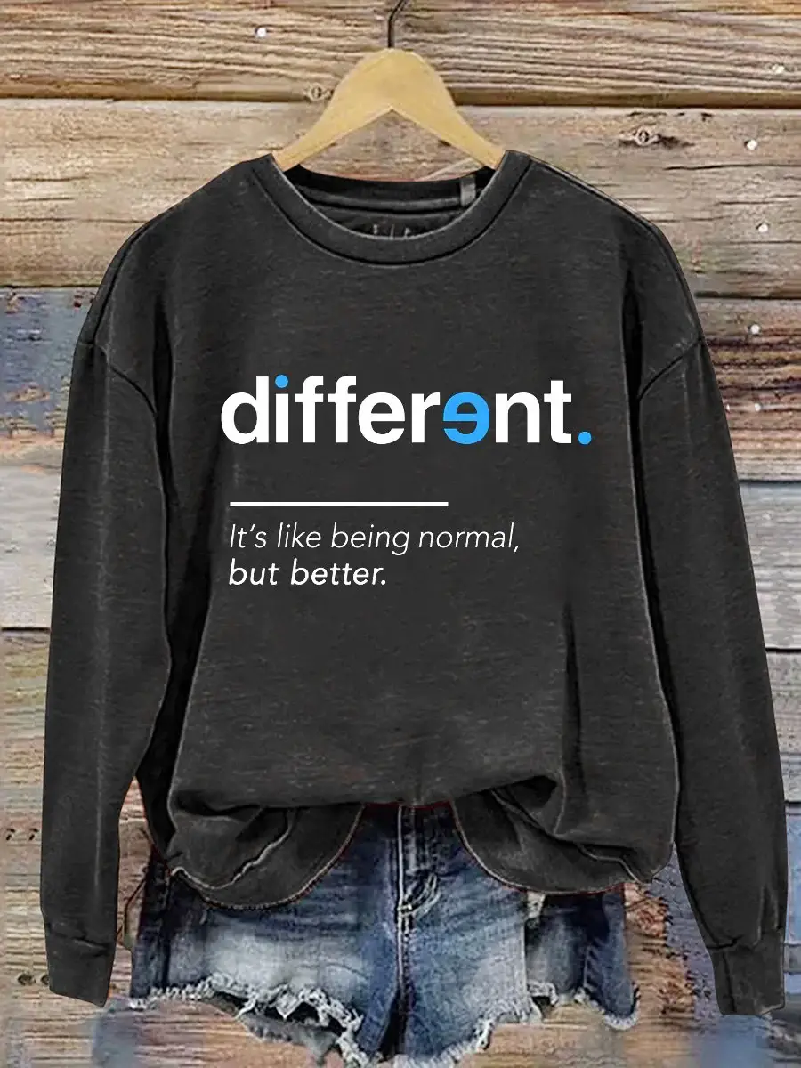 Be Different  Autism Pride Casual  Sweatshirt