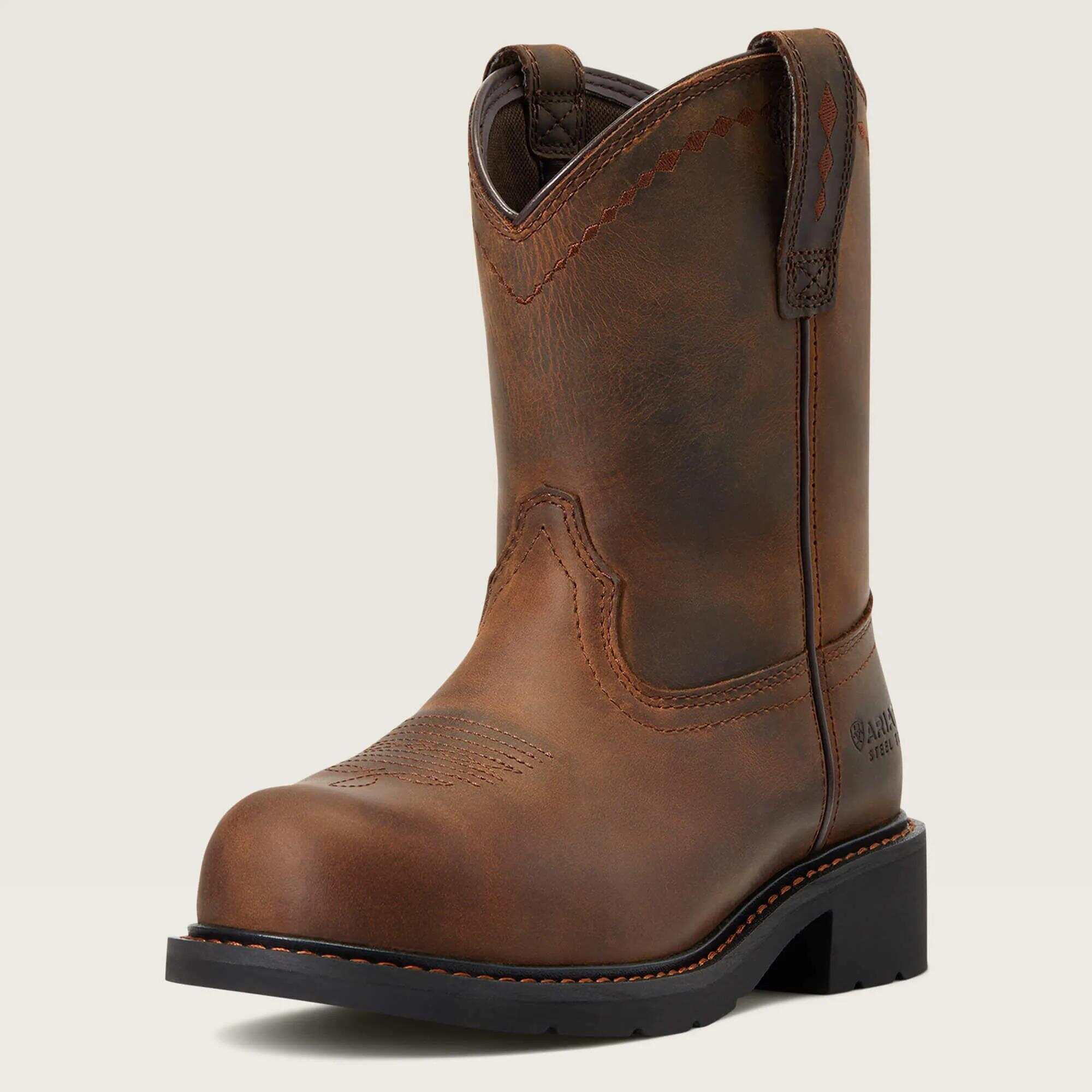 Fatbaby Work Pull-On Steel Toe Work Boot
