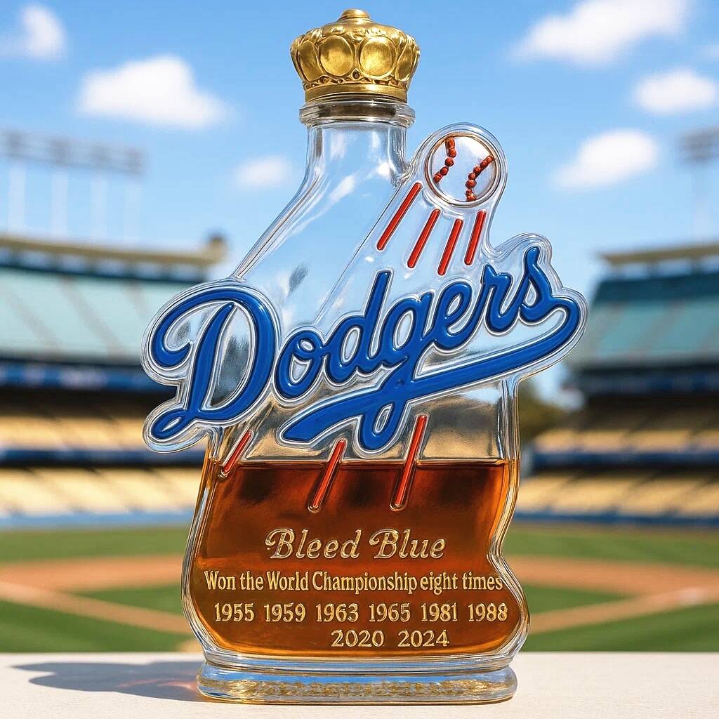 Los Angeles Dodgers Honor Whiskey Bottle