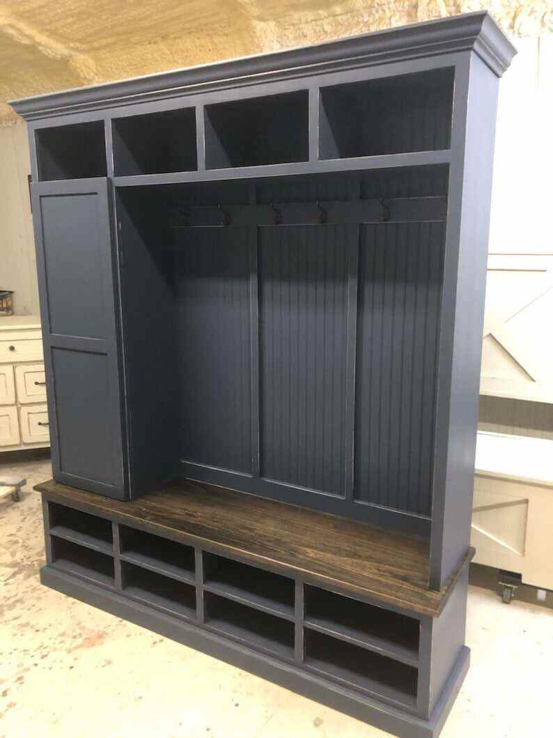 FORT MYERS 4 section hall tree with bench and coat rack