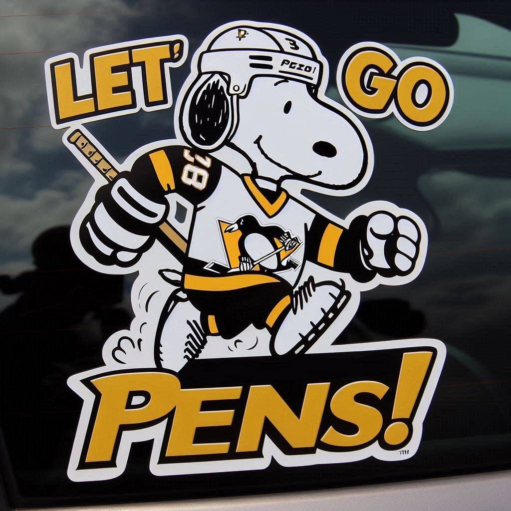 Snoopy NHL Car Decal