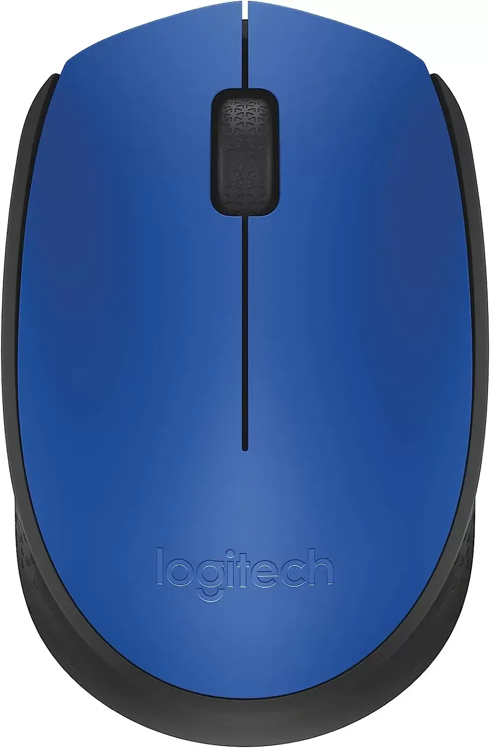 Logitech M170 Wireless Mouse for PC, Mac, Laptop, 2.4 GHz with USB Mini Receiver, Optical Tracking, 12-Months Battery Life, Ambidextrous - Blue Grey