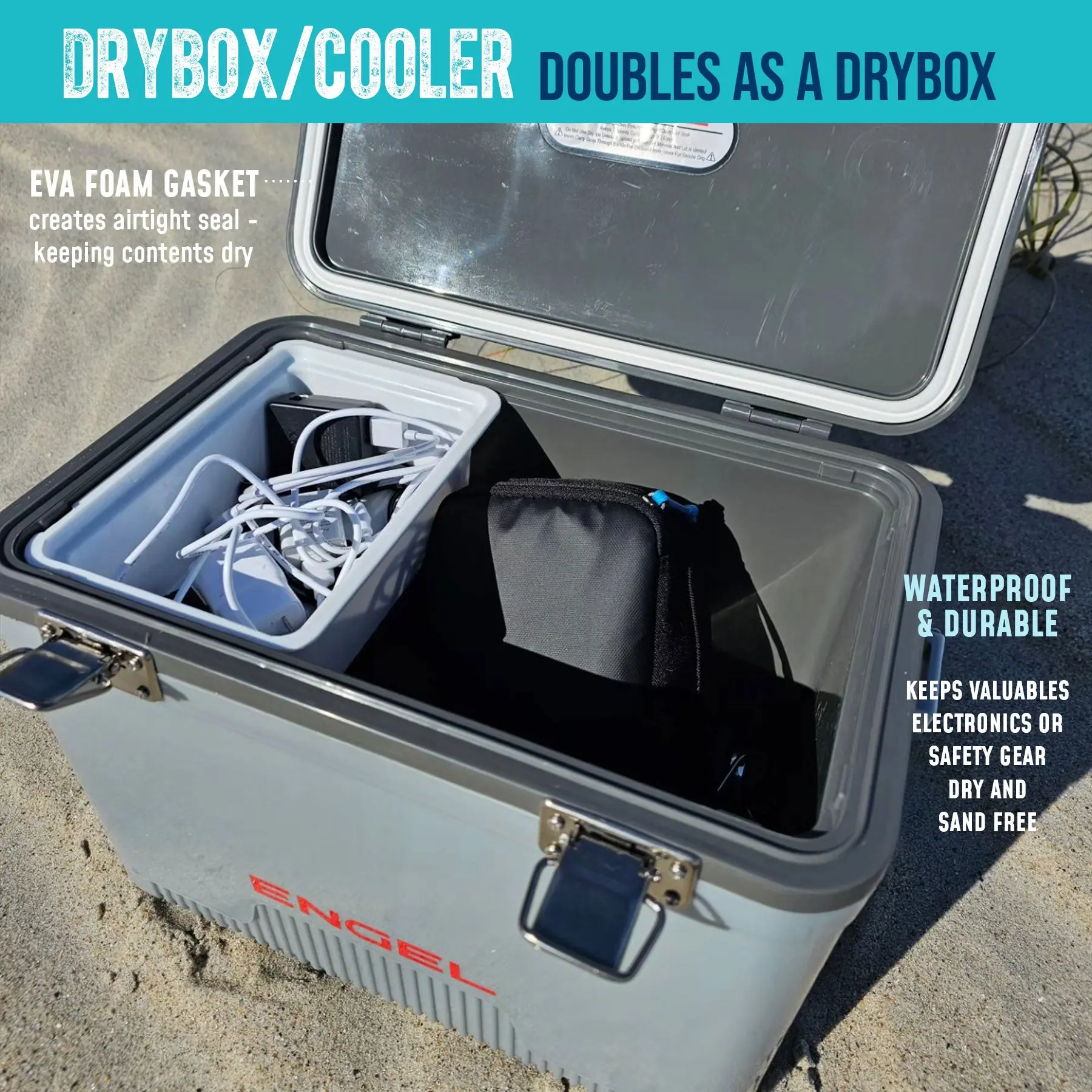 13 Quart Drybox/Cooler and Small Hard Shell Lunchbox