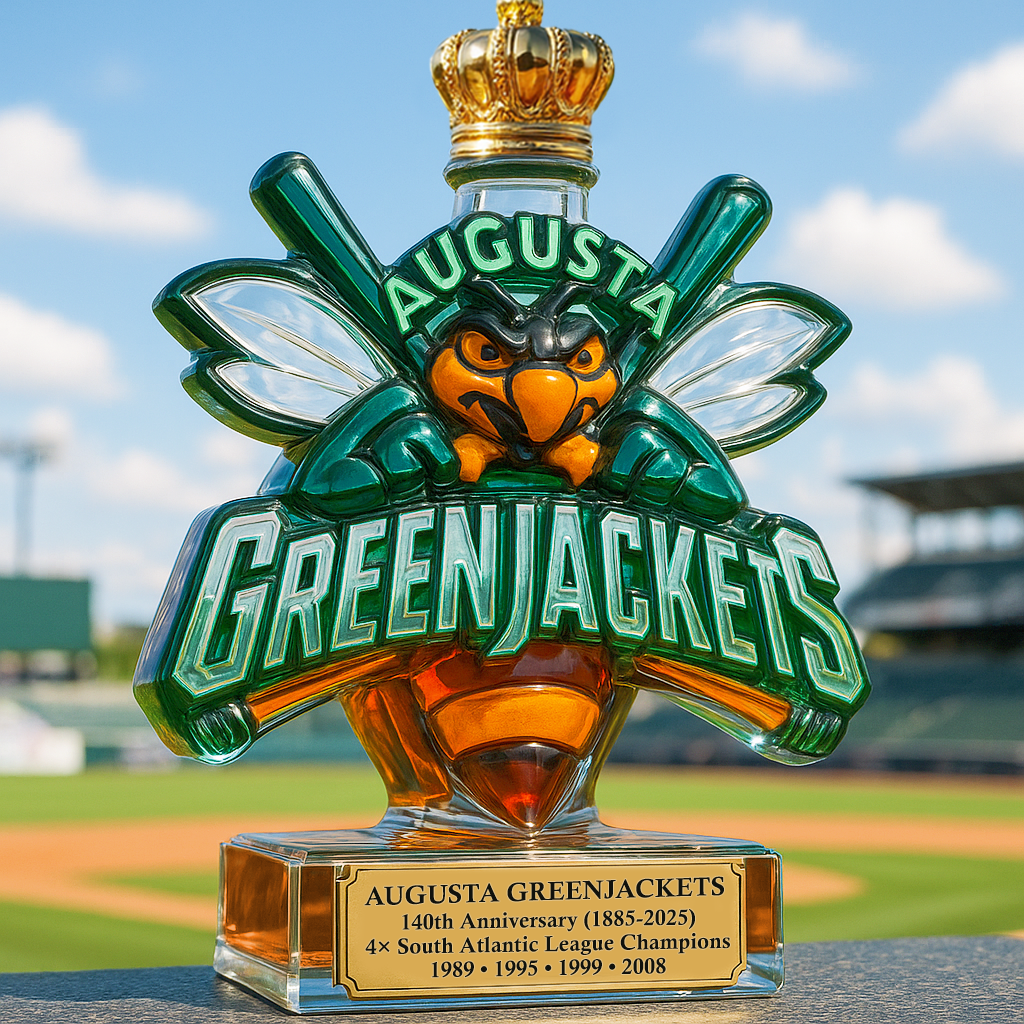 Augusta GreenJackets Glory Whiskey Bottle