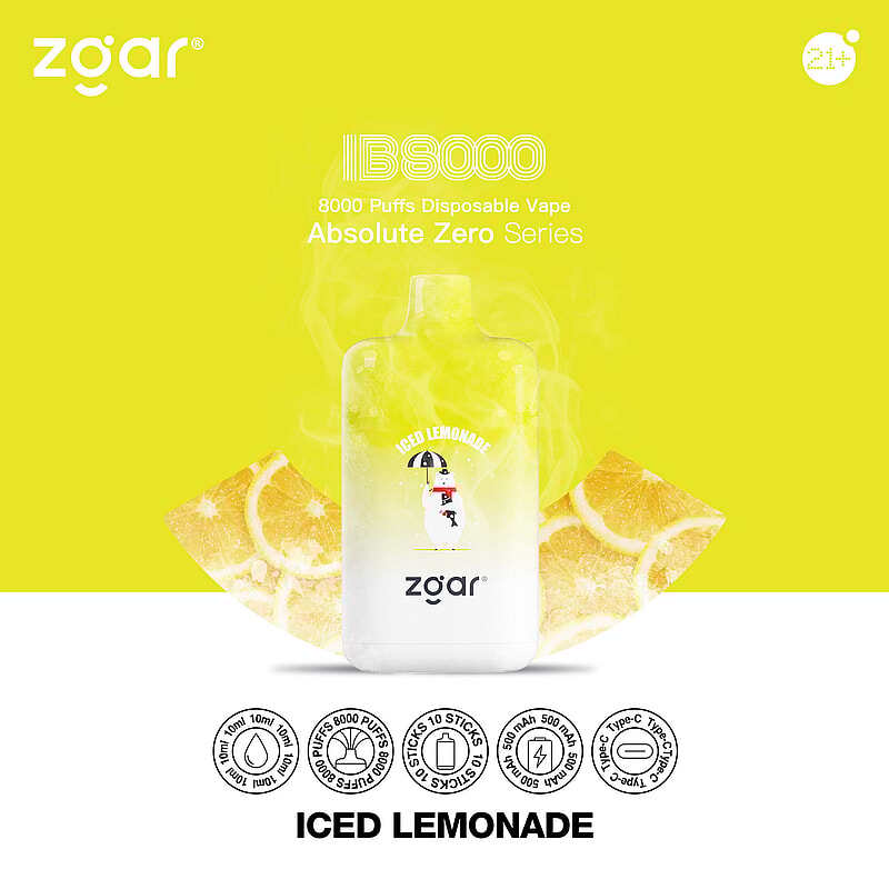 ZGAR ICE BOX 8000 Puffs 2% Nicotine Rechargeable Disposable Pod