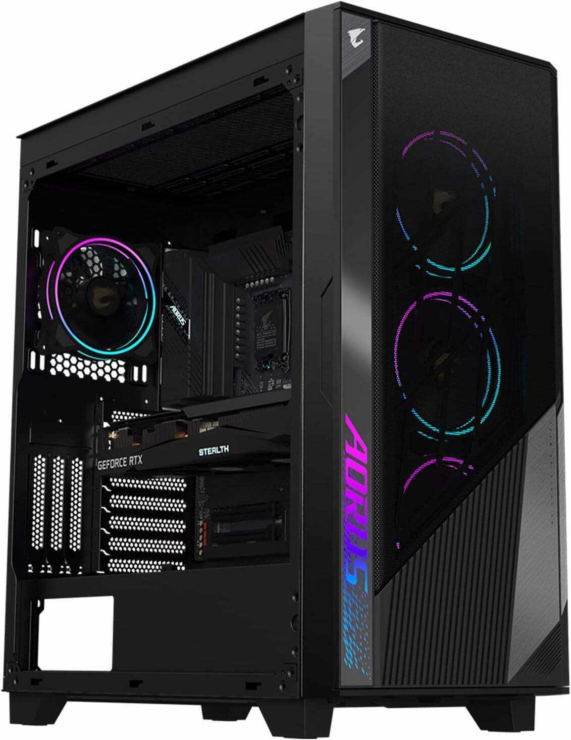 Project Stealth DIY PC Kit (Z690 AORUS Elite Stealth, NVIDIA GeForce RTX 3070 Gaming OC 8G Stealth, AORUS C300G Stealth) - GB-Stealth Combo IN2181