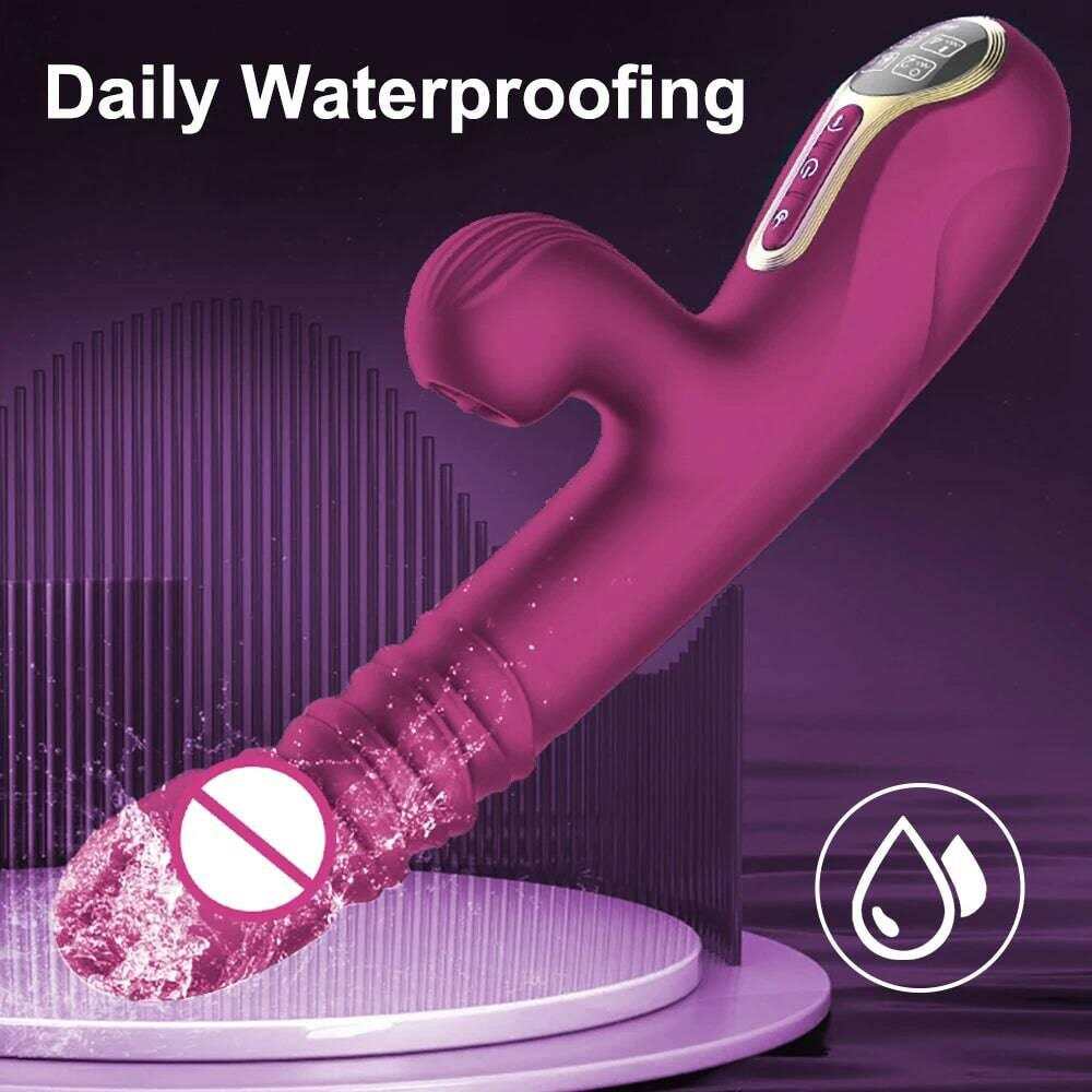 PASSION PULSE Rabbit Pushing Vibrator: Clit Sucker & G-Spot Stimulator