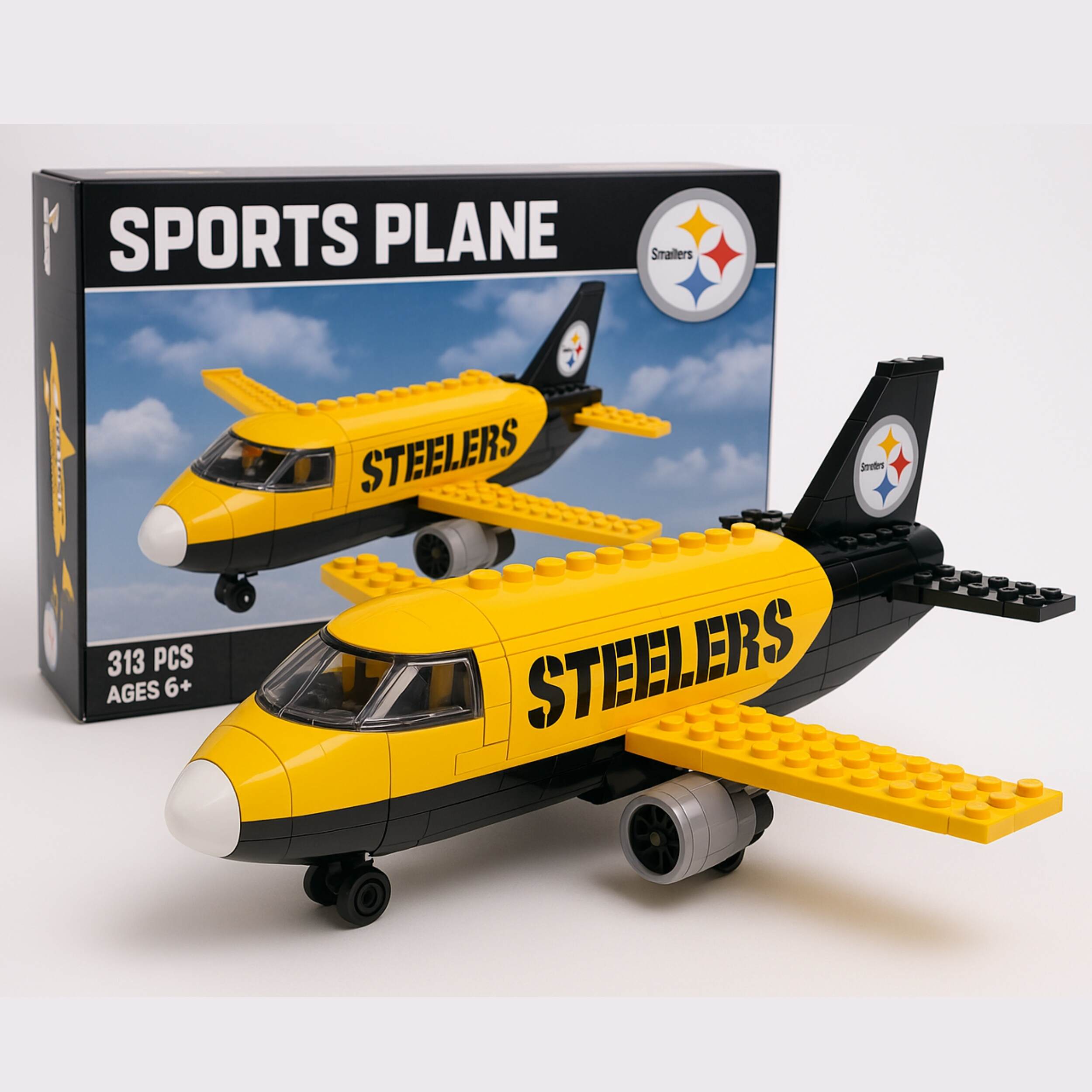 Football Team Airplanes Building Blocks