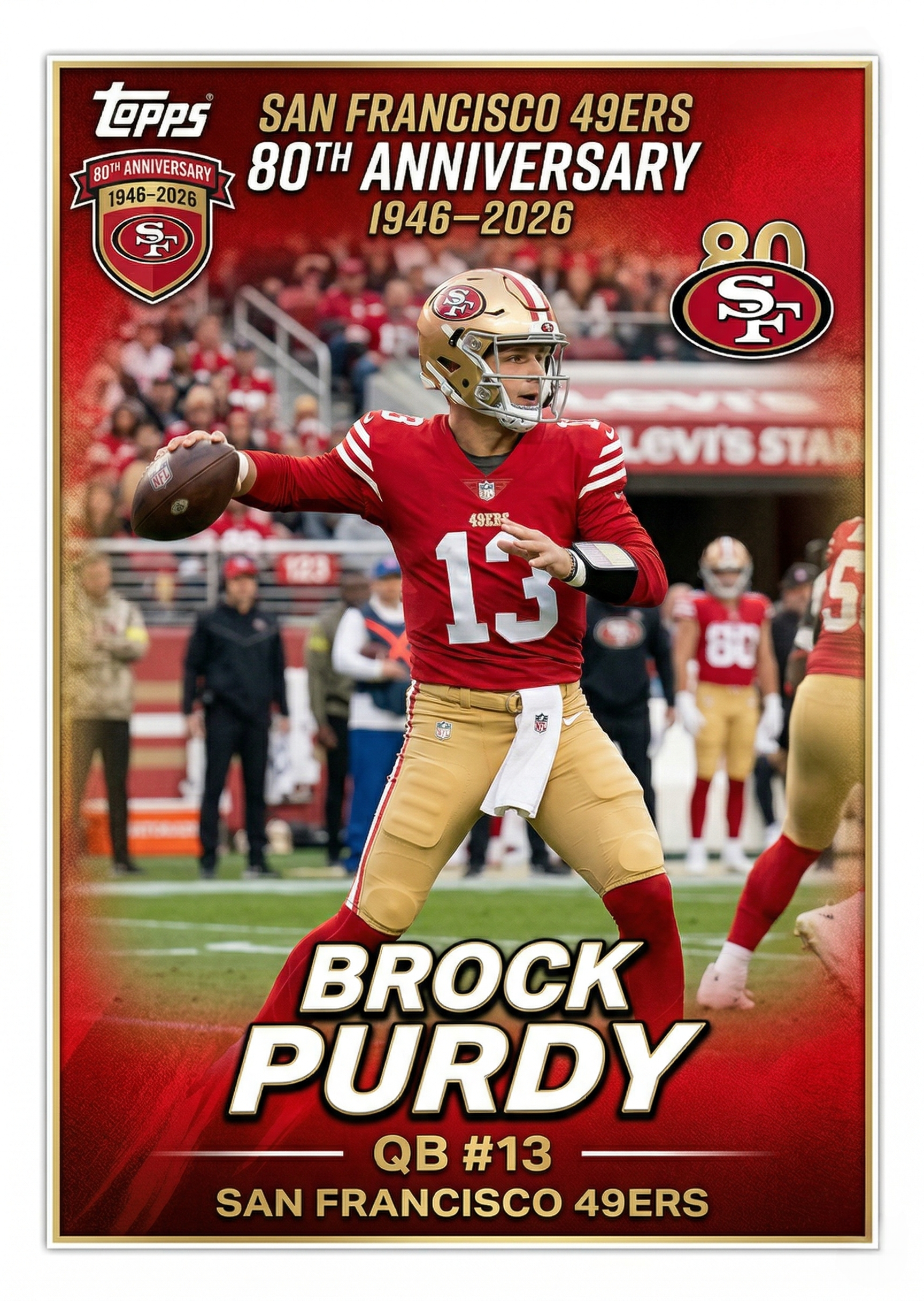 2026 San Francisco 49ers 80th Anniversary Hobby Box