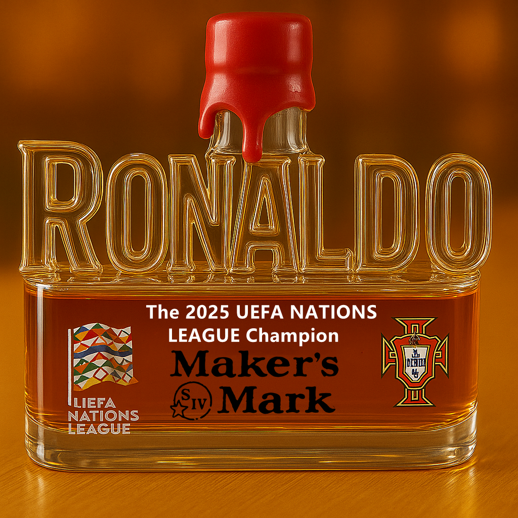 Cristiano Ronaldo Whisky Bottle – 2025 UEFA NATIONS LEAGUE Champion Commemorative