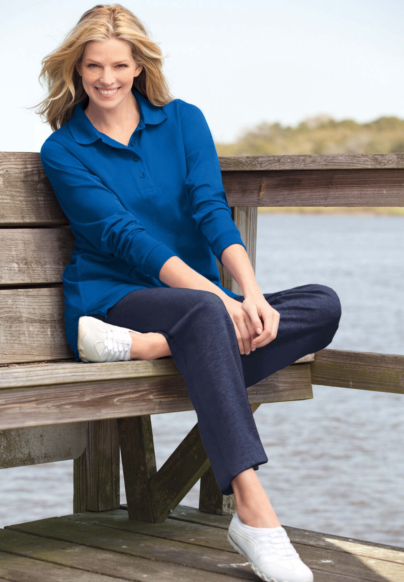 Long-Sleeve Polo Shirt