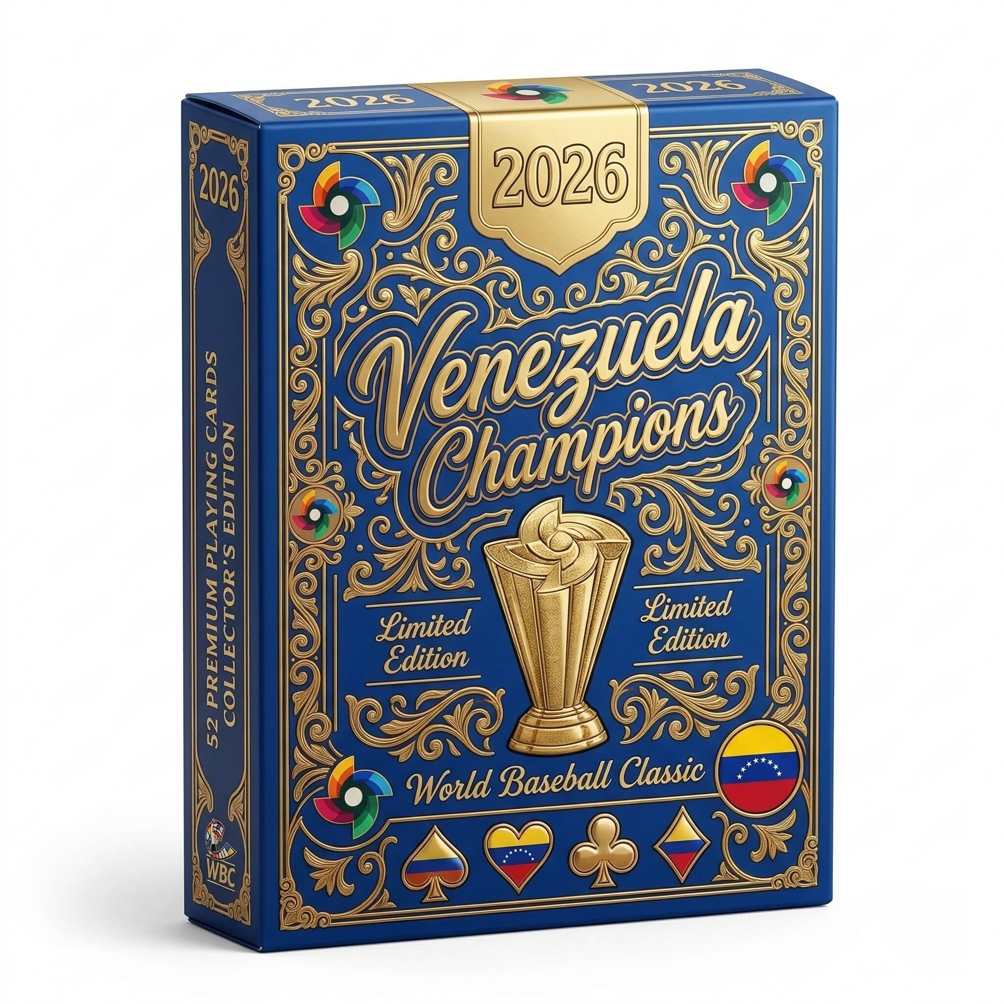 WBC 2026 Venezuela Champions playing cards