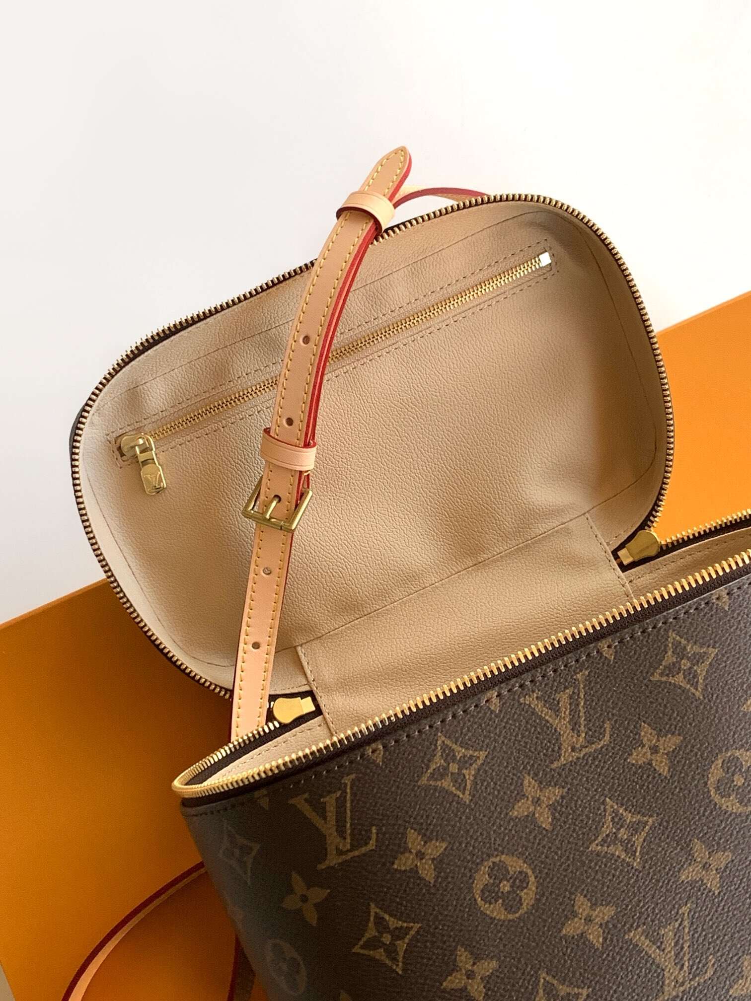 LOUIS VUITION NICE makeup bag with chips