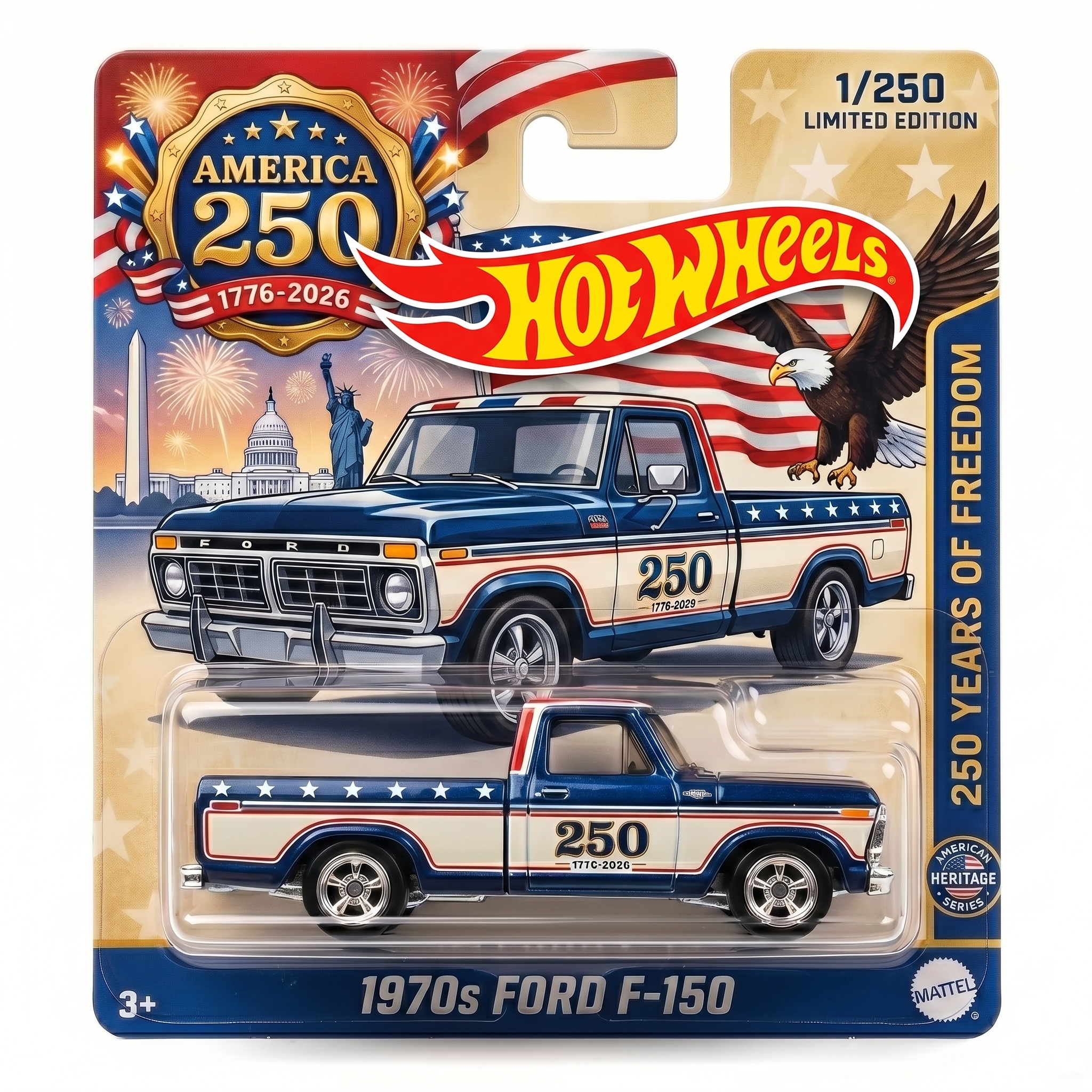 Hot Wheels —Commemorating the 250th anniversary of the United States