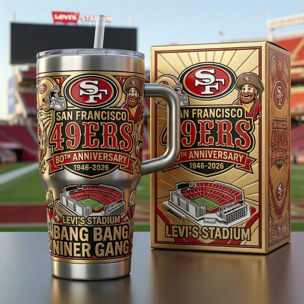 San Francisco 49ers 80th Anniversary Tumbler