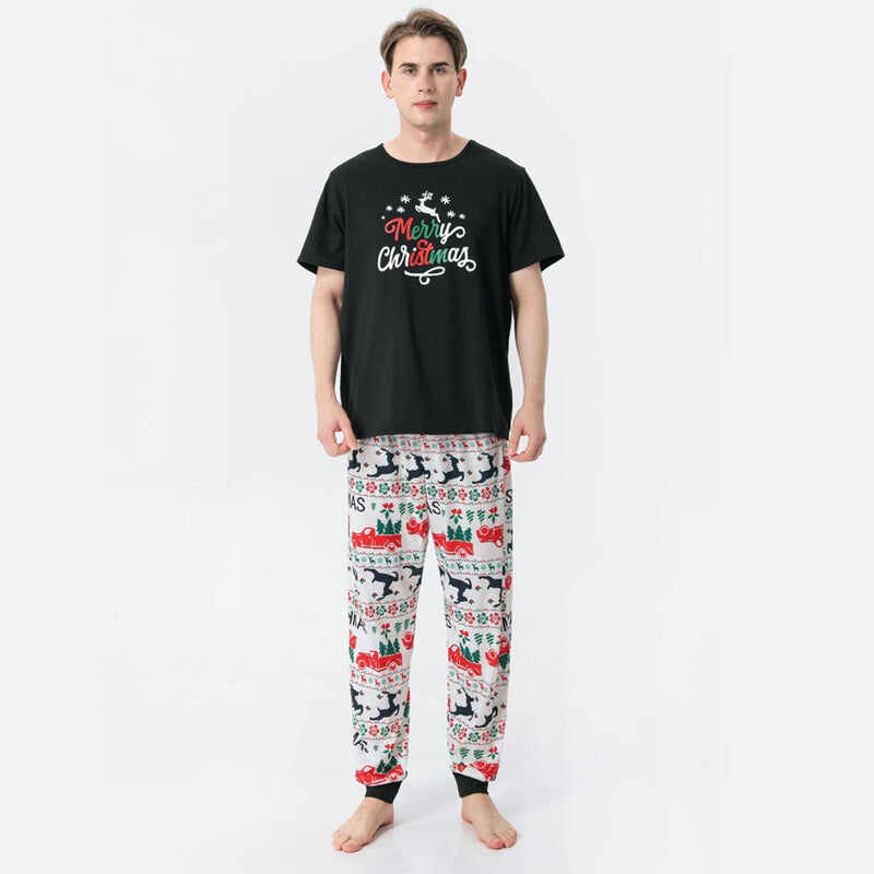 Matching Family Christmas Short Sleeve Pjs Pajamas Set