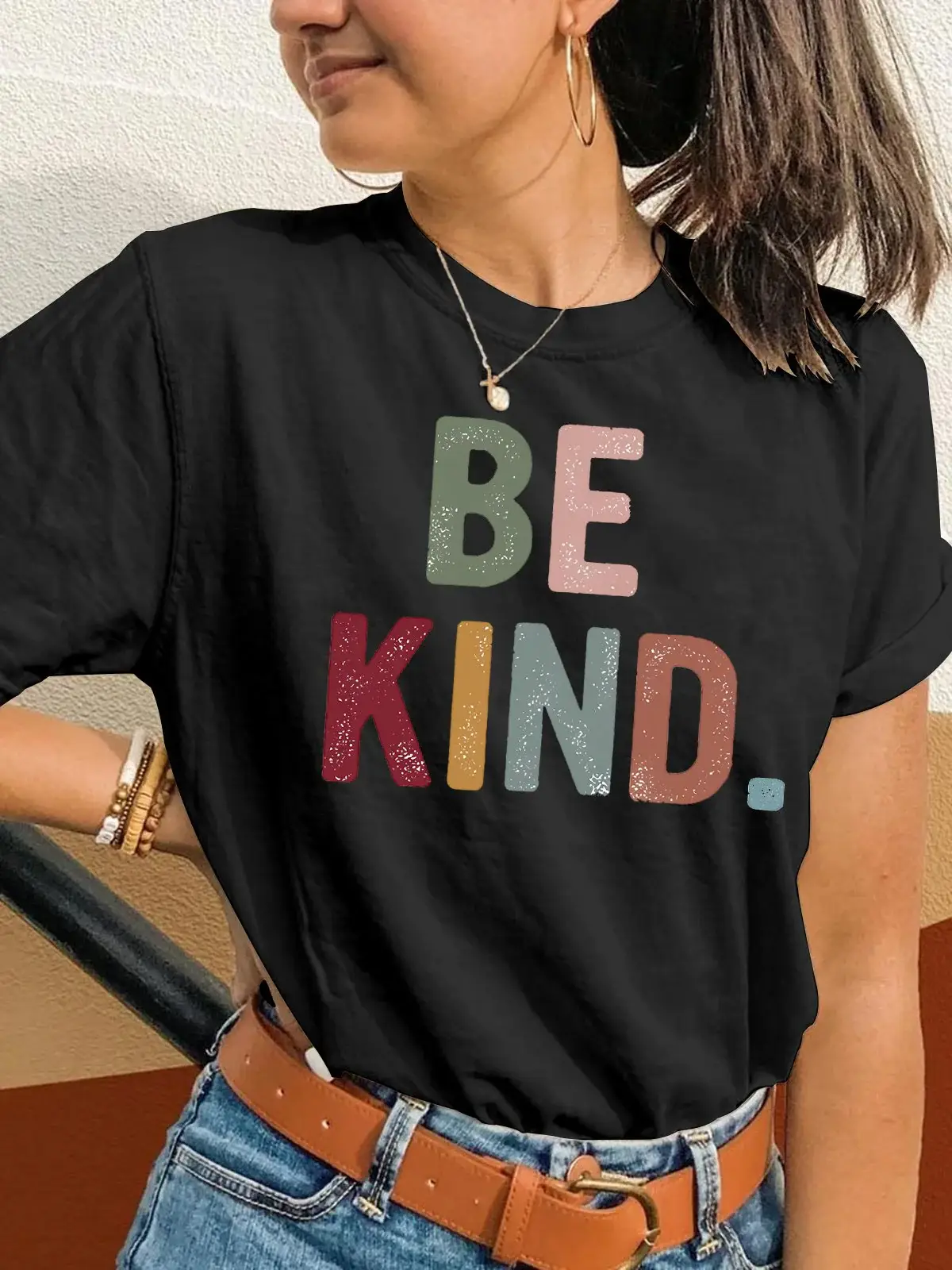 Be Kind Printing T-shirt