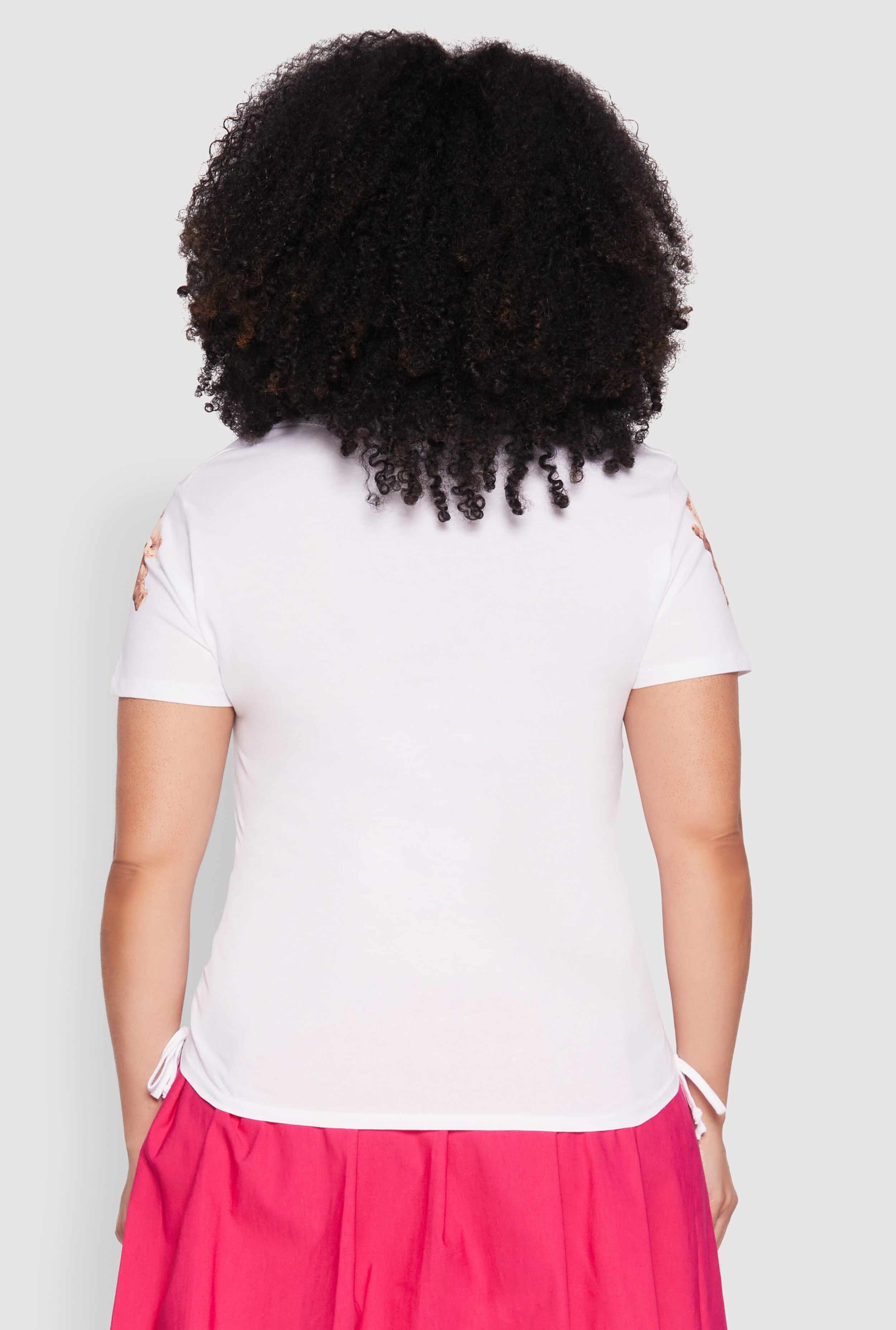 Plus Size Dont Ruin My Mood Sequin Graphic Tee