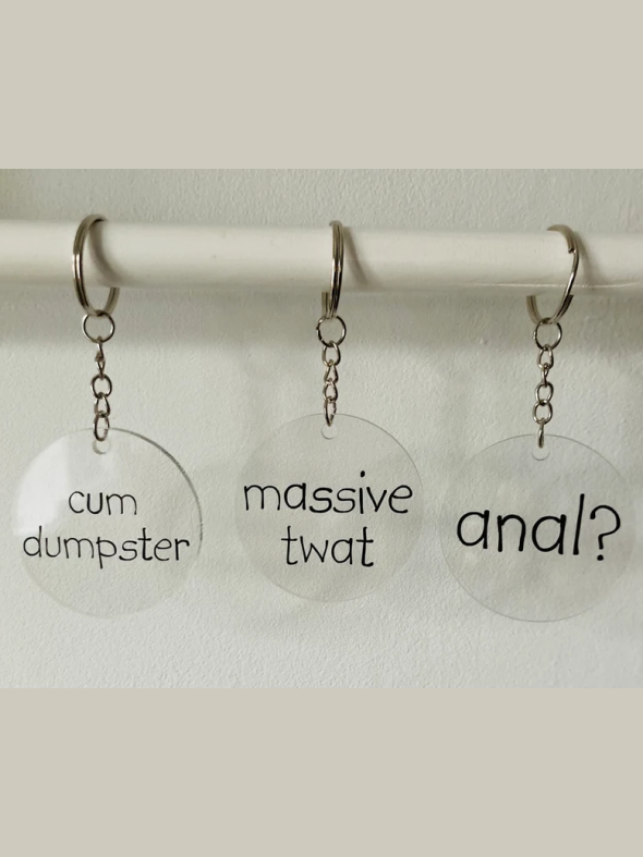 Swear Word Insults Keychain