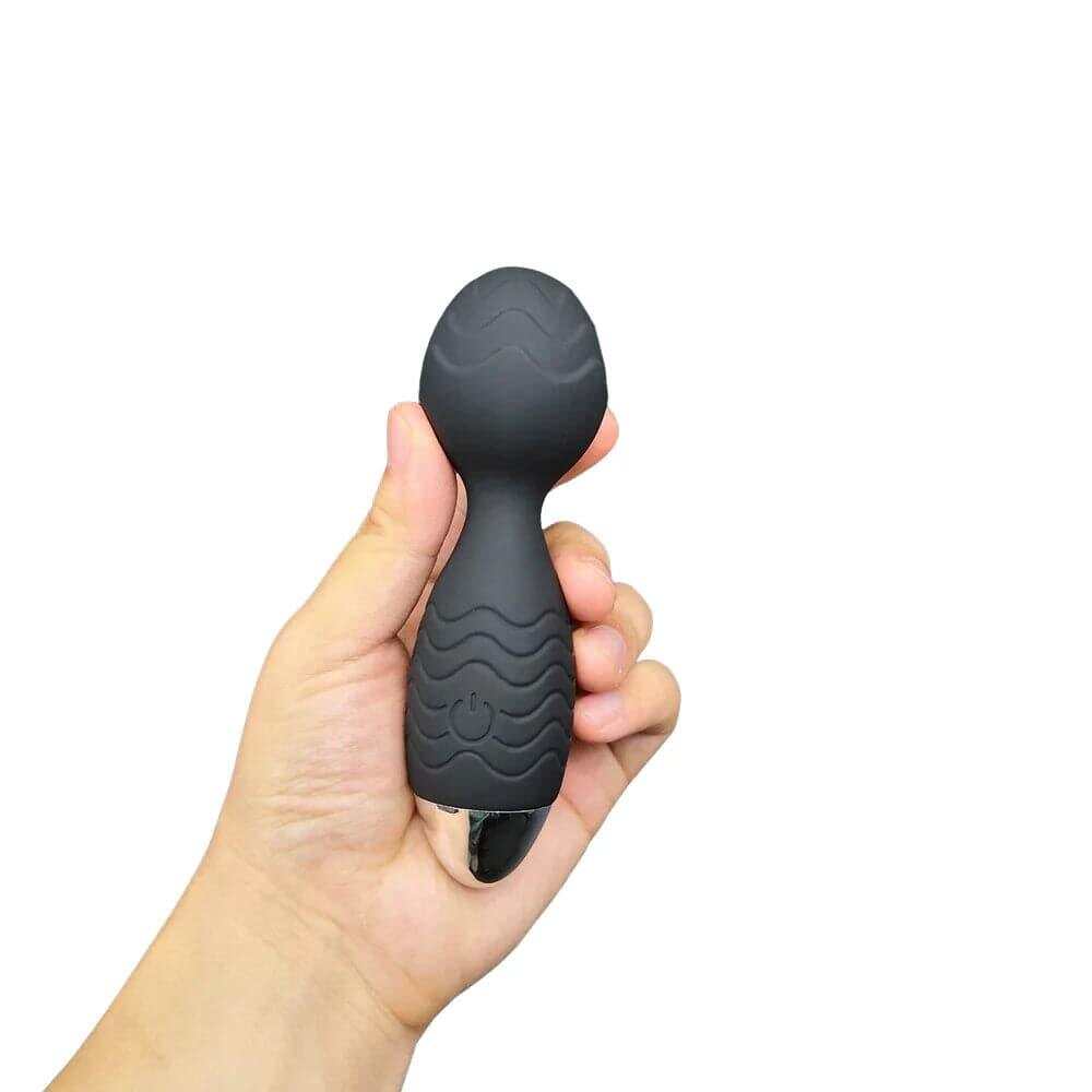 Rechargeable Silicone Wand Massager with 20 Patterns & 8 Speeds