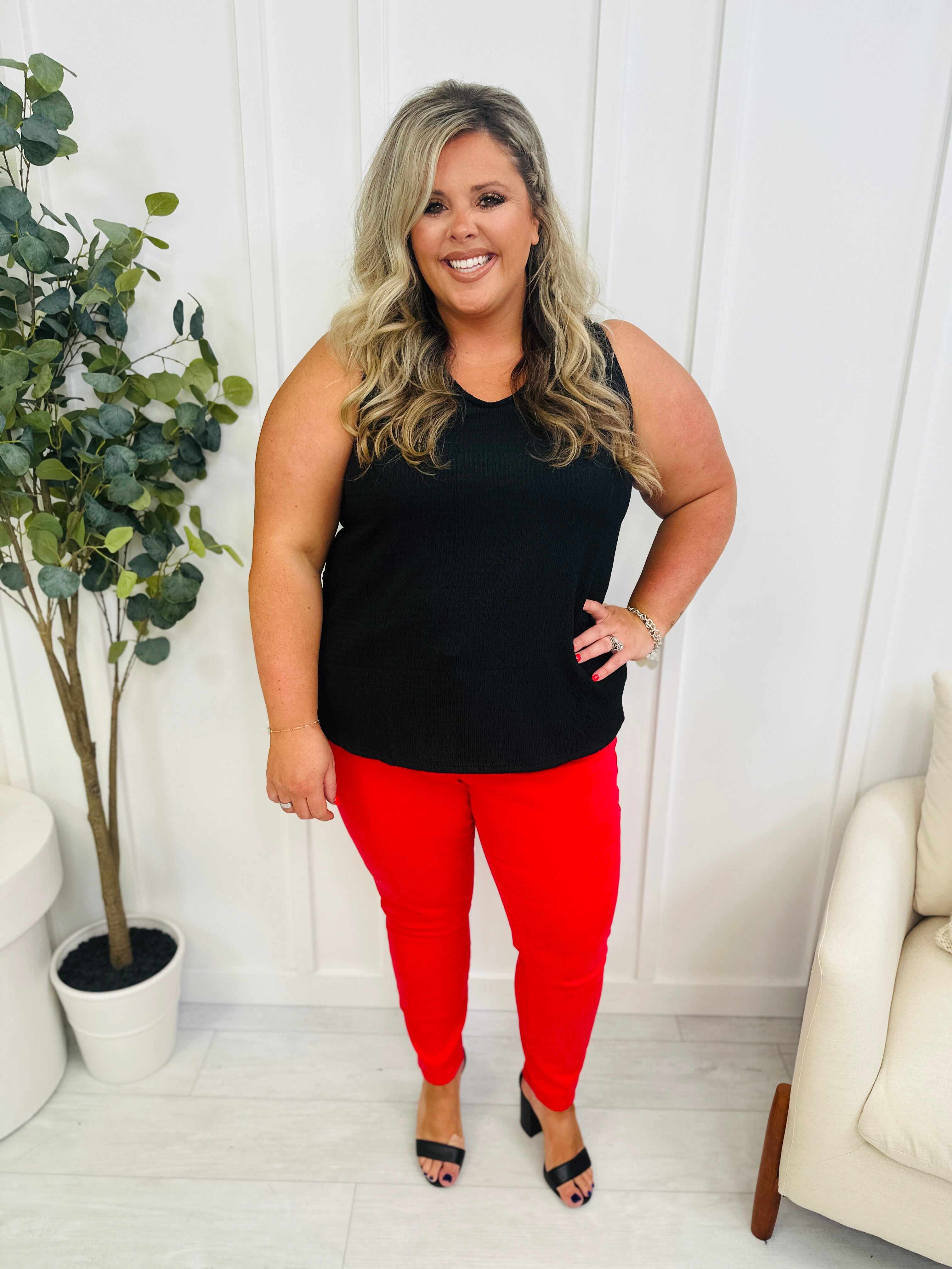 REG/CURVY Red Hot Tummy Control Skinny Jeans