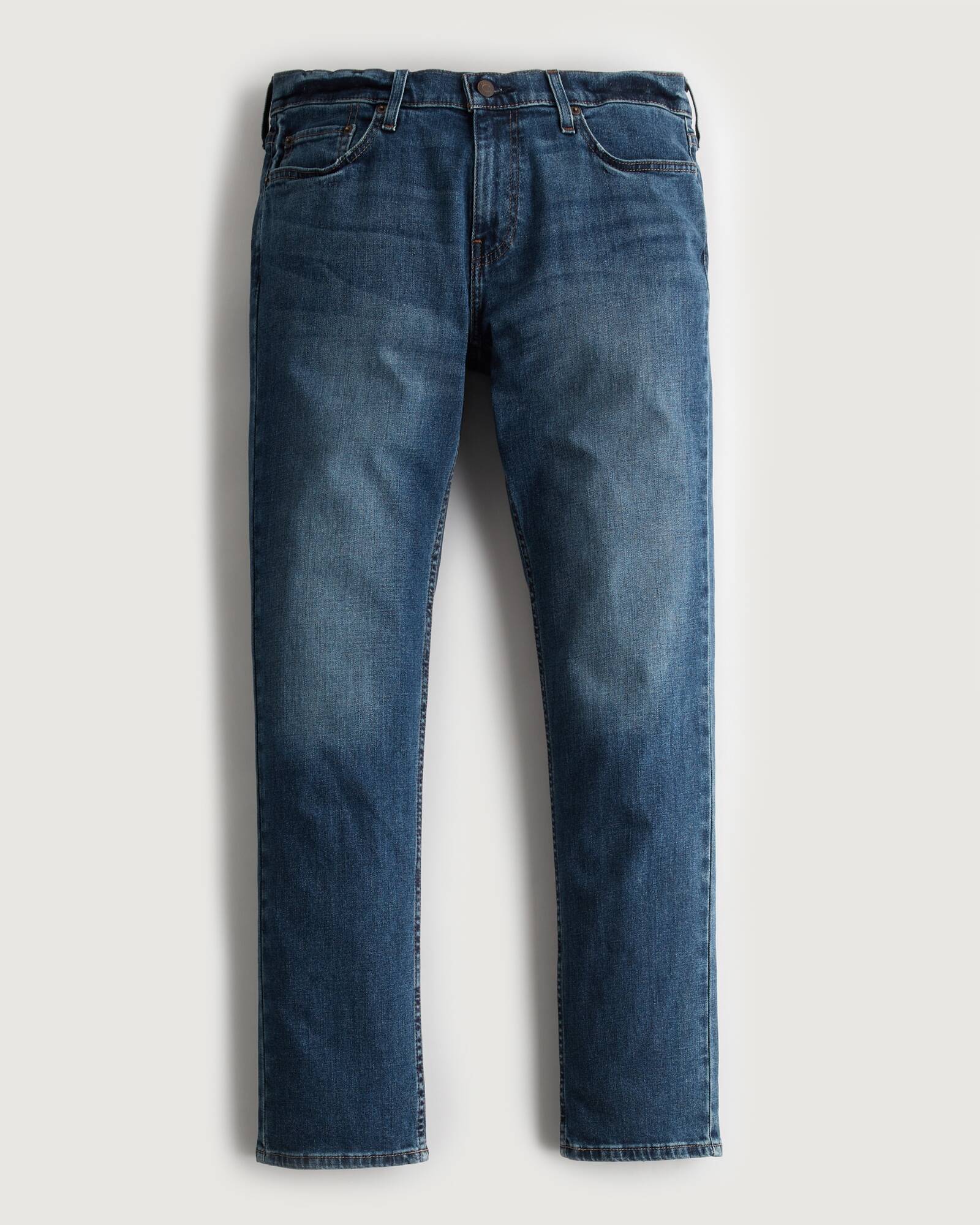 Black No Fade Slim Straight Jeans