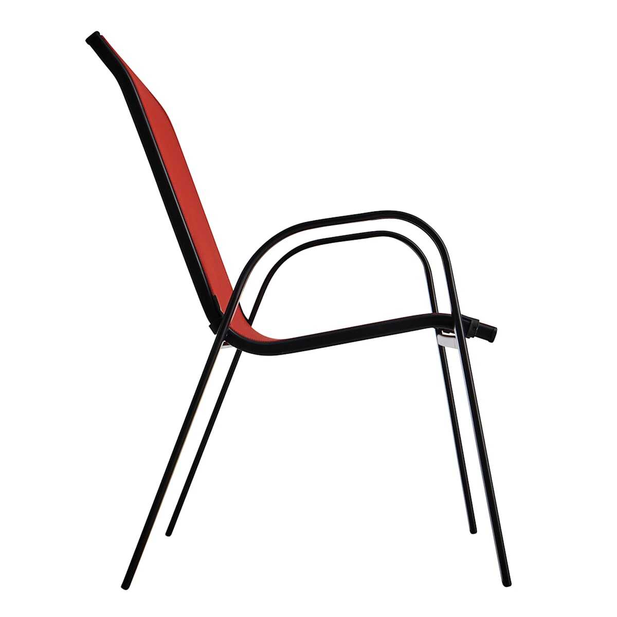 Stackable Sling Patio Chair, Red