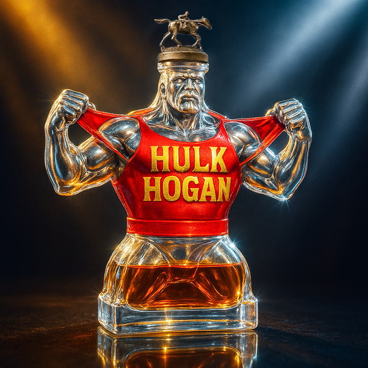 💥HULK HOGAN · Final Rip Memorial Whiskey Bottle