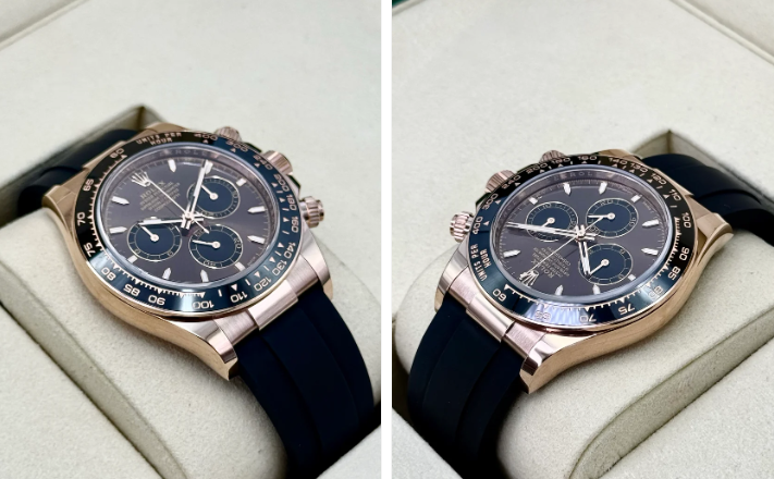 NEW 2025 Rolex Daytona 40mm 126515LN Rose Gold Oysterflex Chocolate Dial