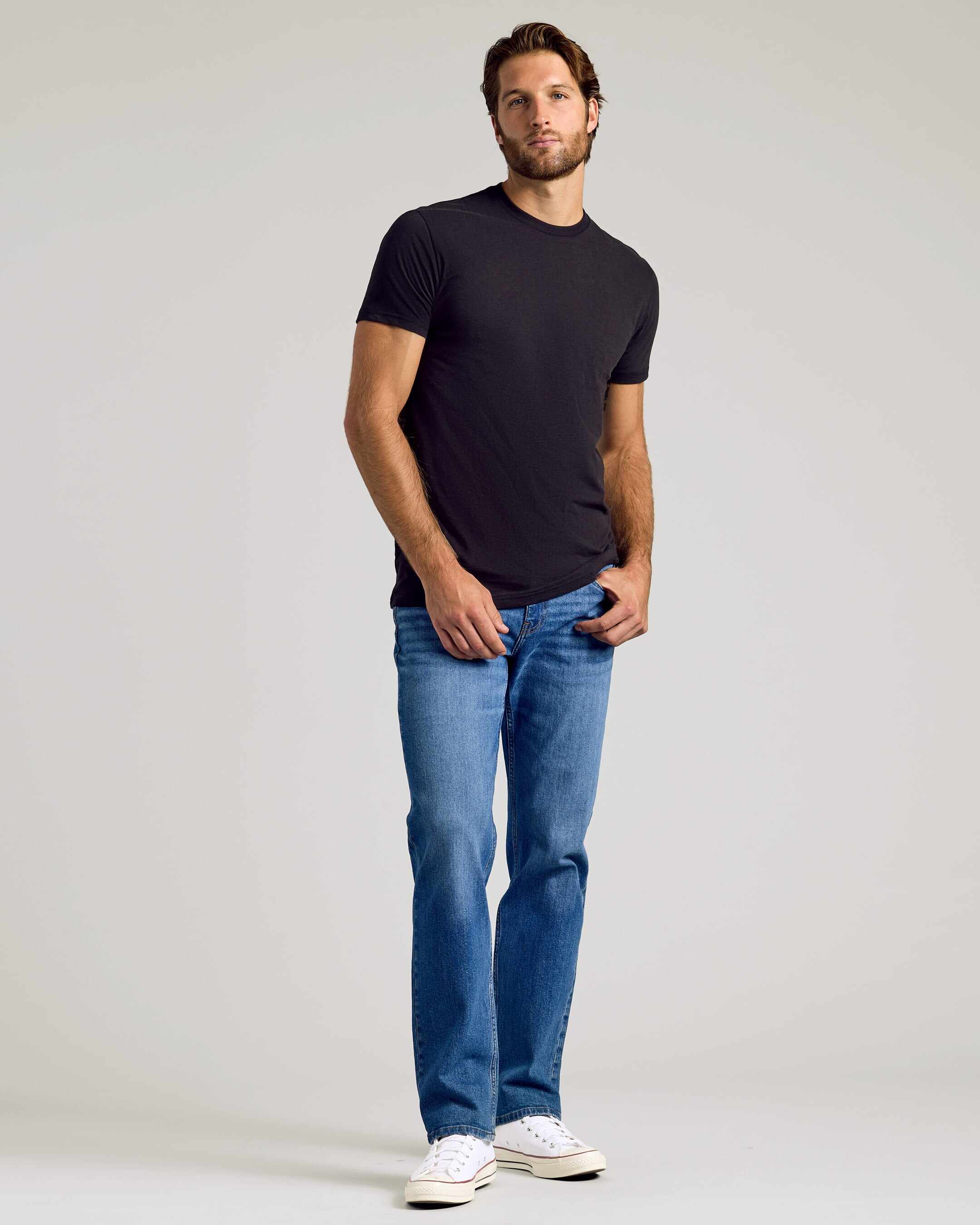 Black Classic Crew Neck 6-Pack