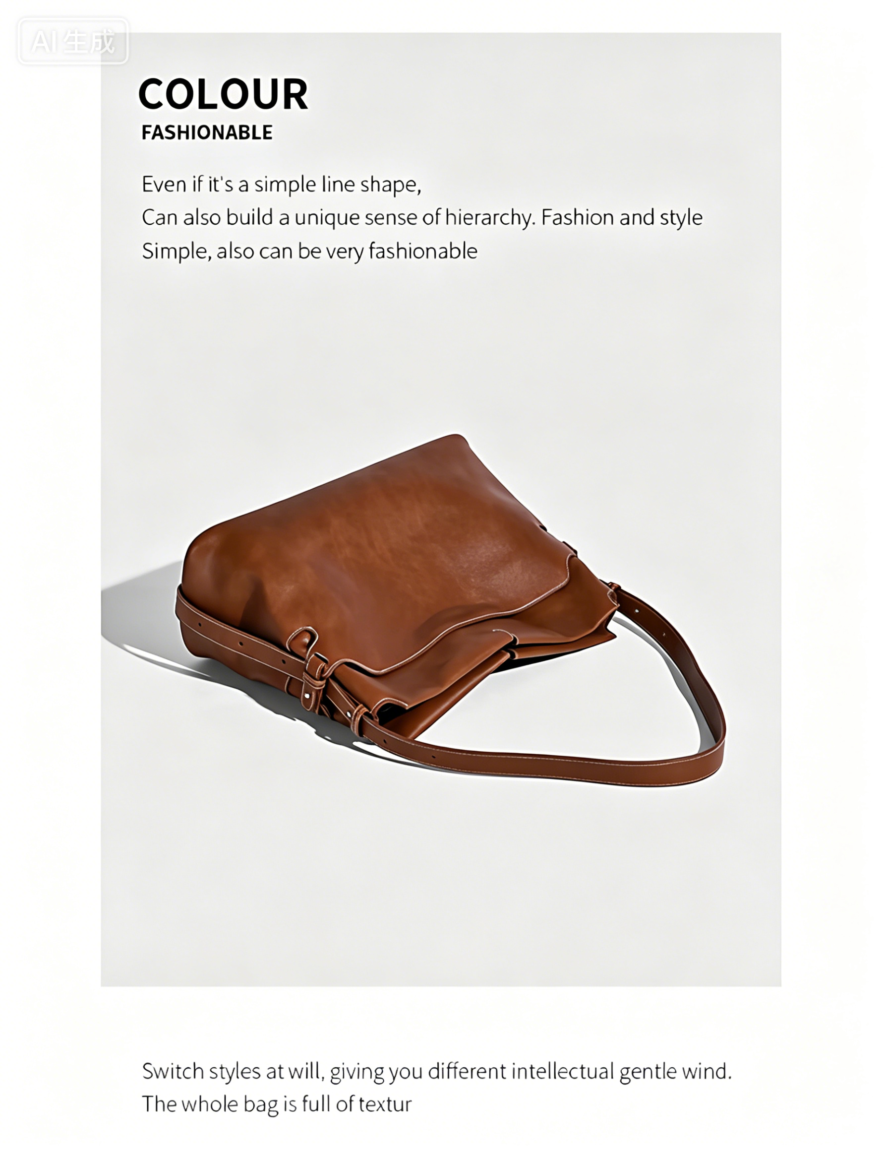 Fashionable women handbag with classic design