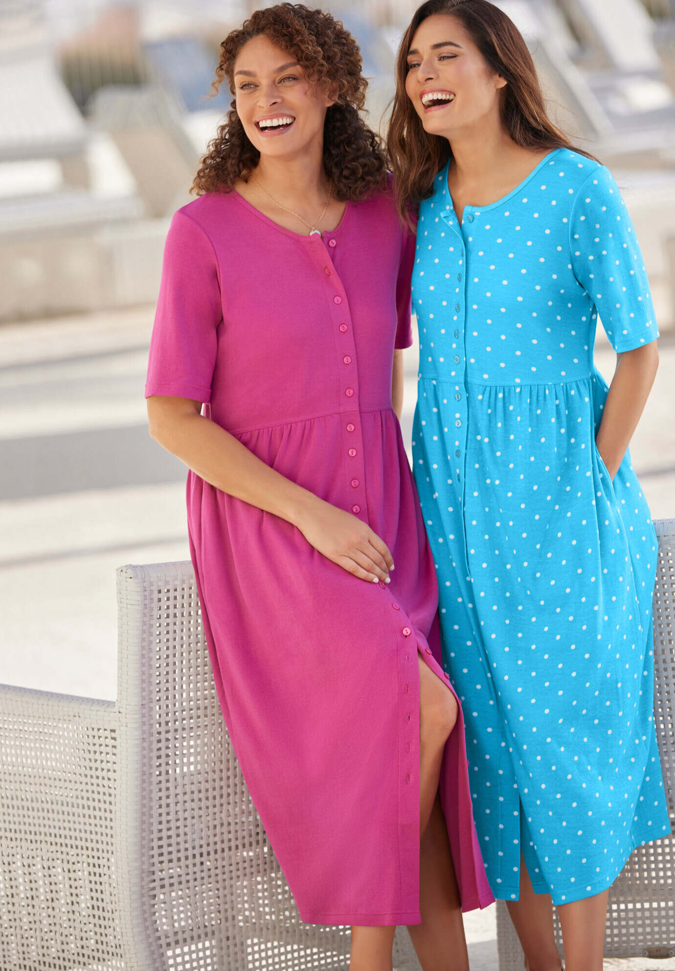 Button-Front Essential Dress