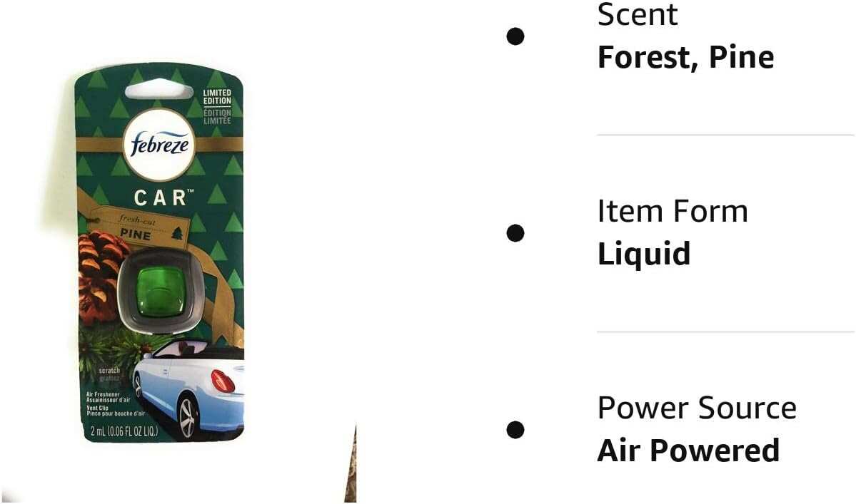 Febreze Car Air Fresheners, New Car Scent, Odor Eliminator for Strong Odors Car Vent Clips (2 Count)