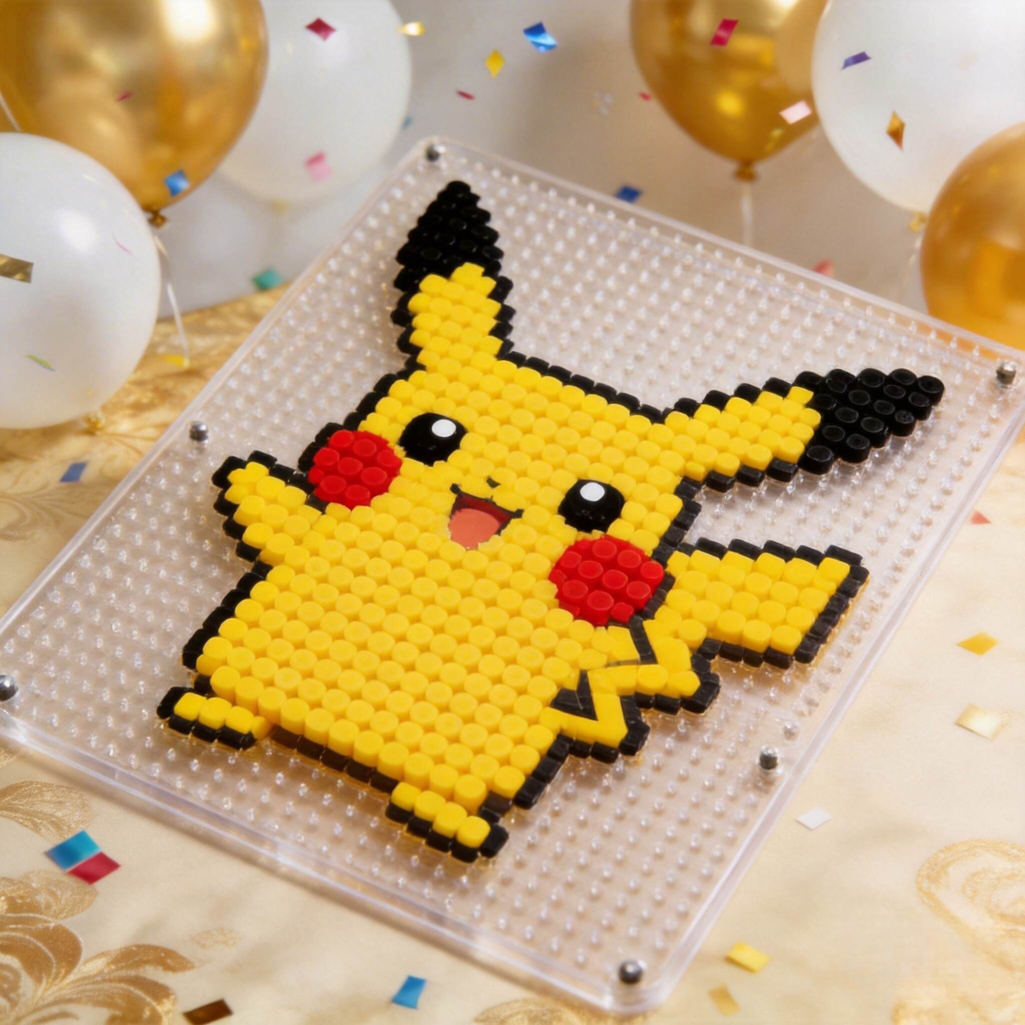 ✨Pokémon 30th Anniversary Perler Bead Kit, DIY Pixel Art Craft Set