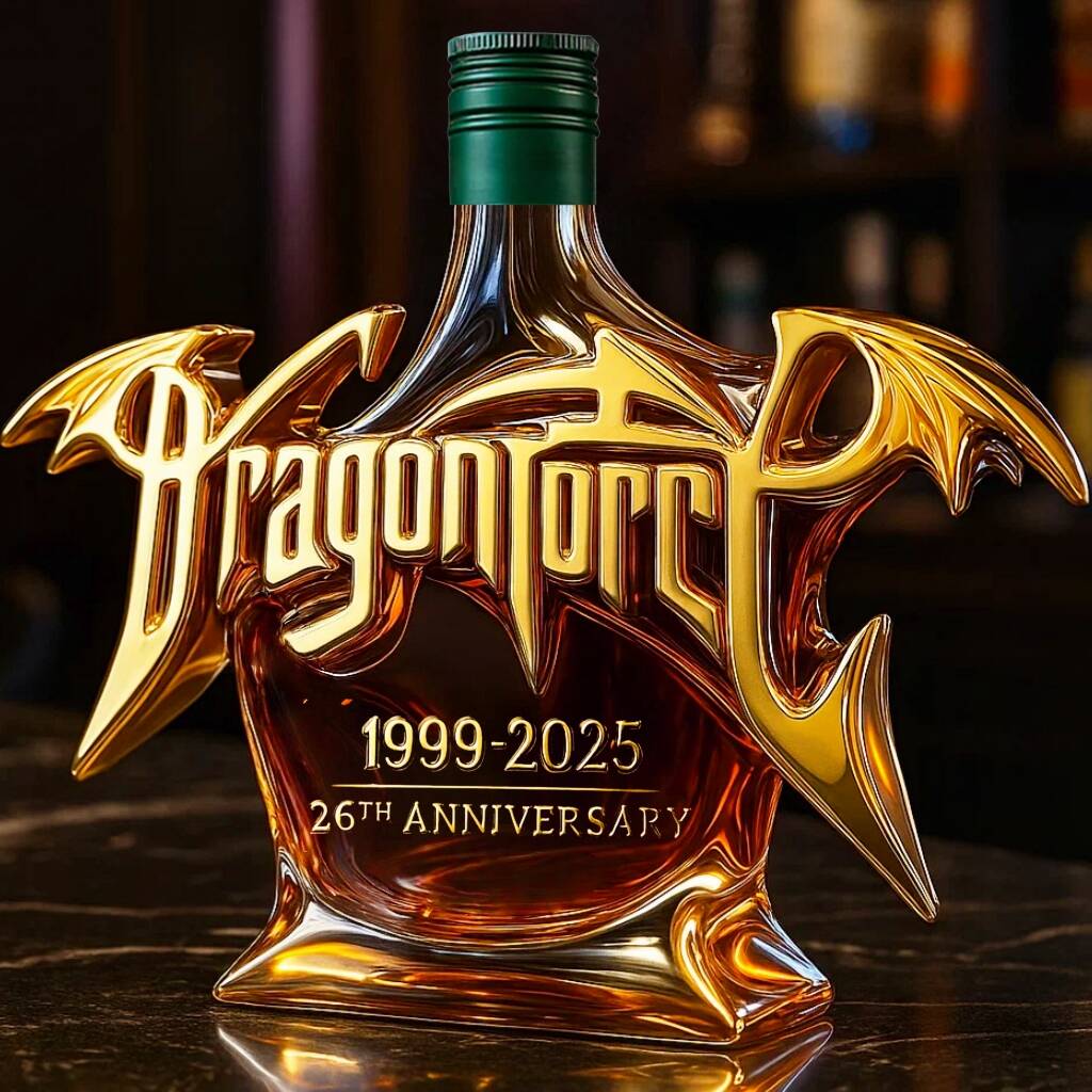 Dragon Force 26th Anniversary Whisky Bottle