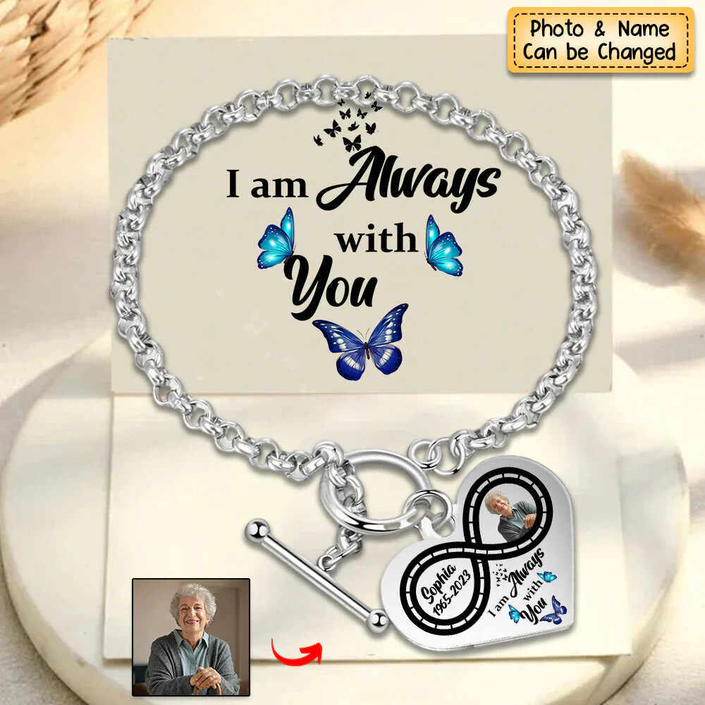 National Parents' Day❤Personalized Infinite love Heart Bracelet - I'm Always With You - Memorial Gift