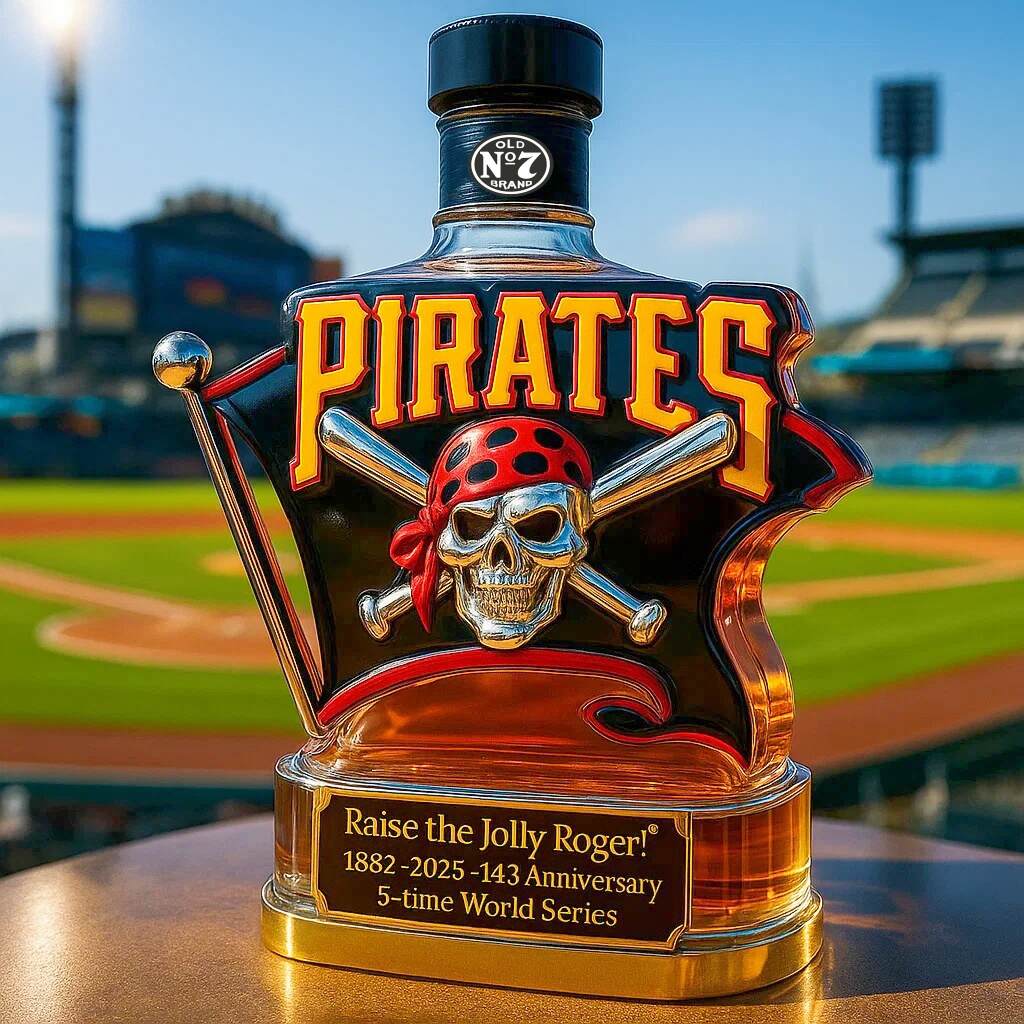 Pittsburgh Pirates Limited Edition Whiskey Bottle