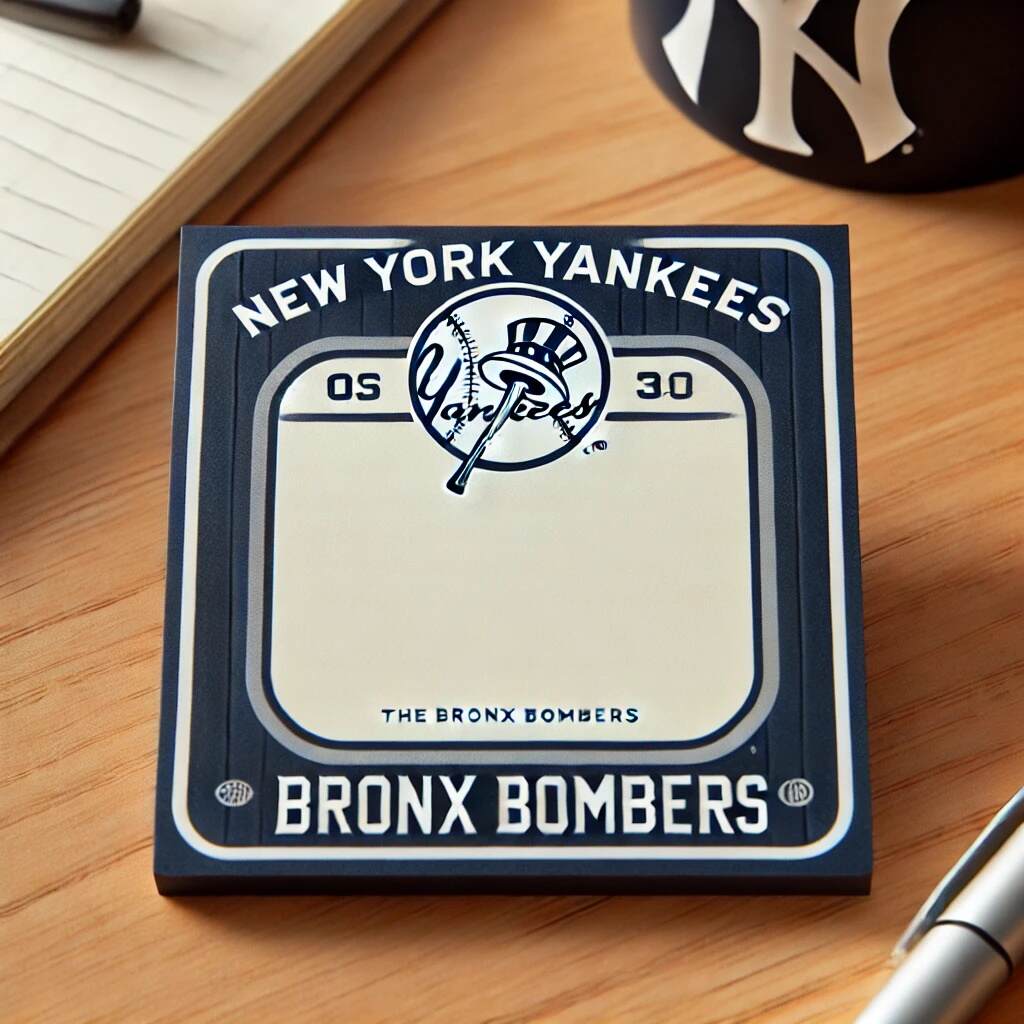 Baseball Team Sticky Notes