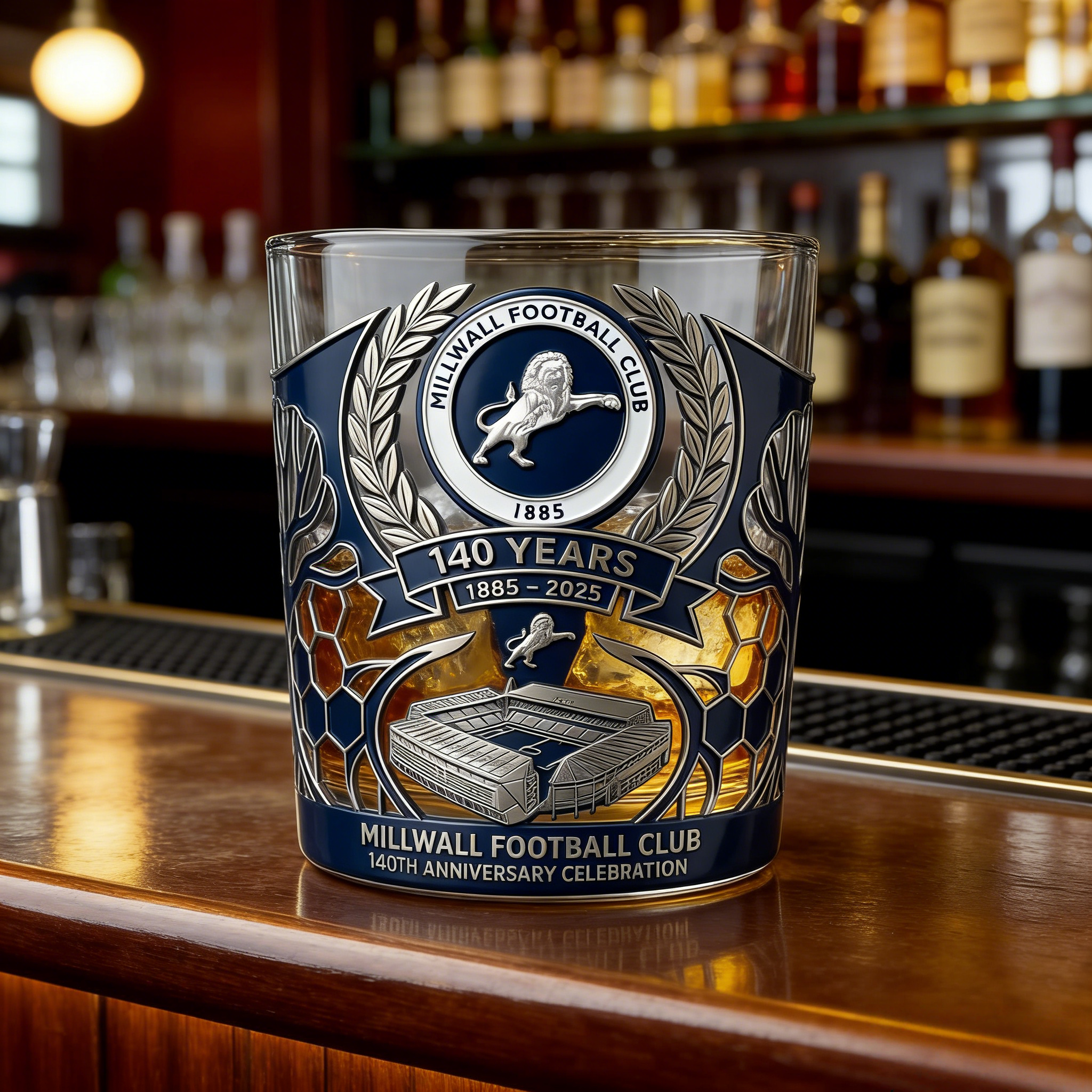 Millwall FC 140th Anniversary Commemorative Glass (Pre-sale)