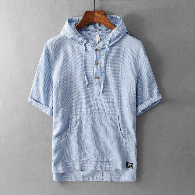 Harding Hooded Linen Shirt