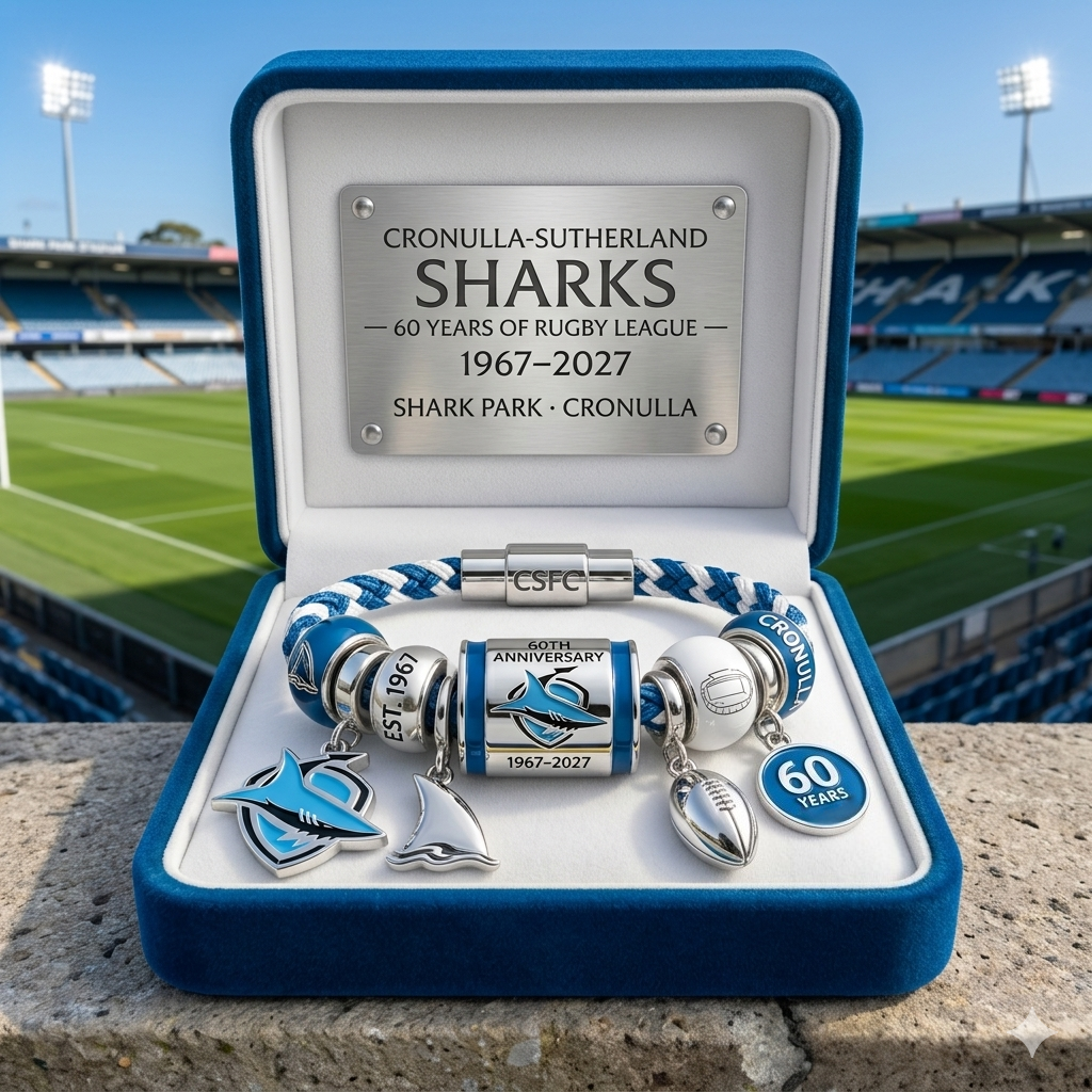 Cronulla-Sutherland Sharks 60th Anniversary Collector Bracelet