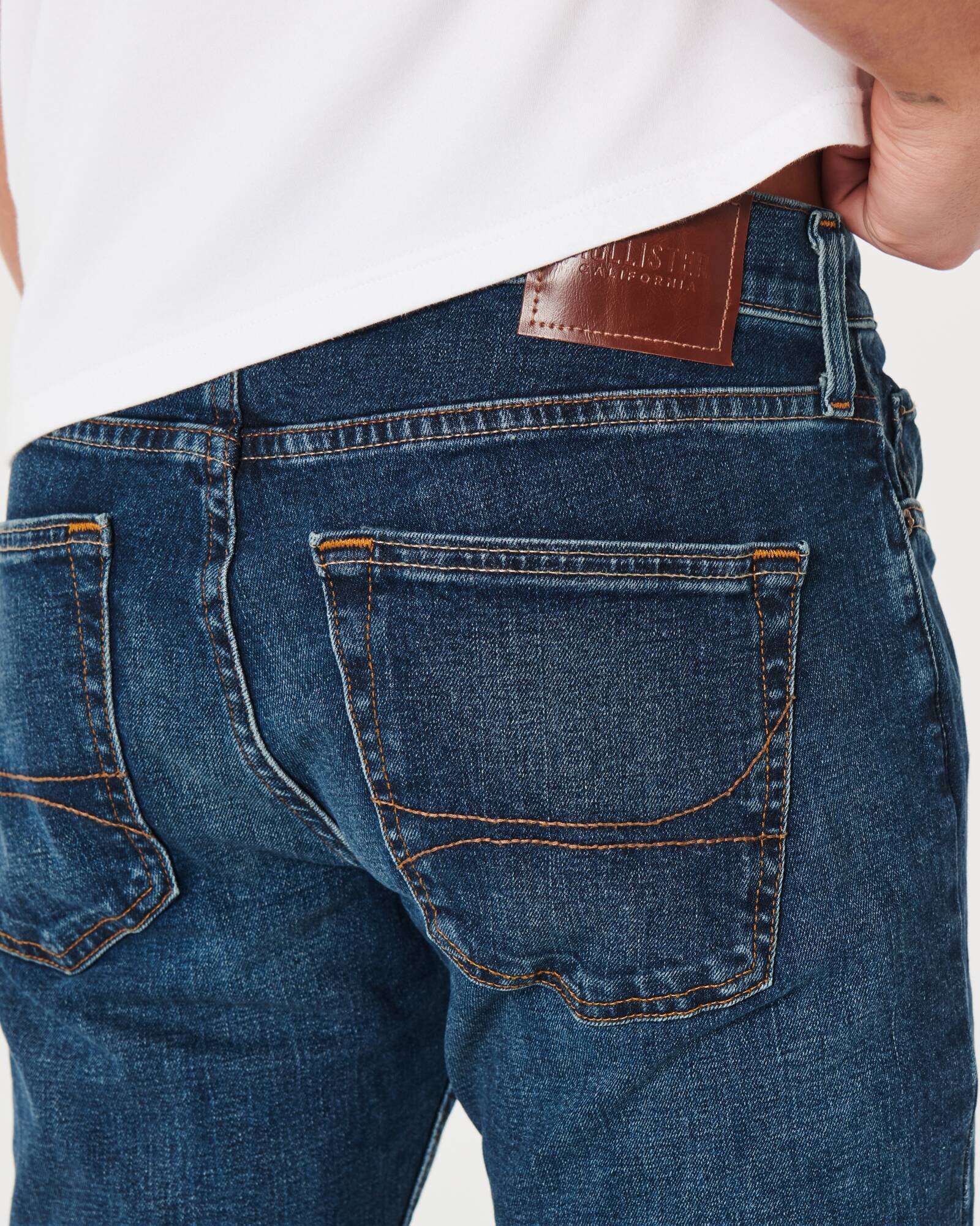 Black No Fade Slim Straight Jeans