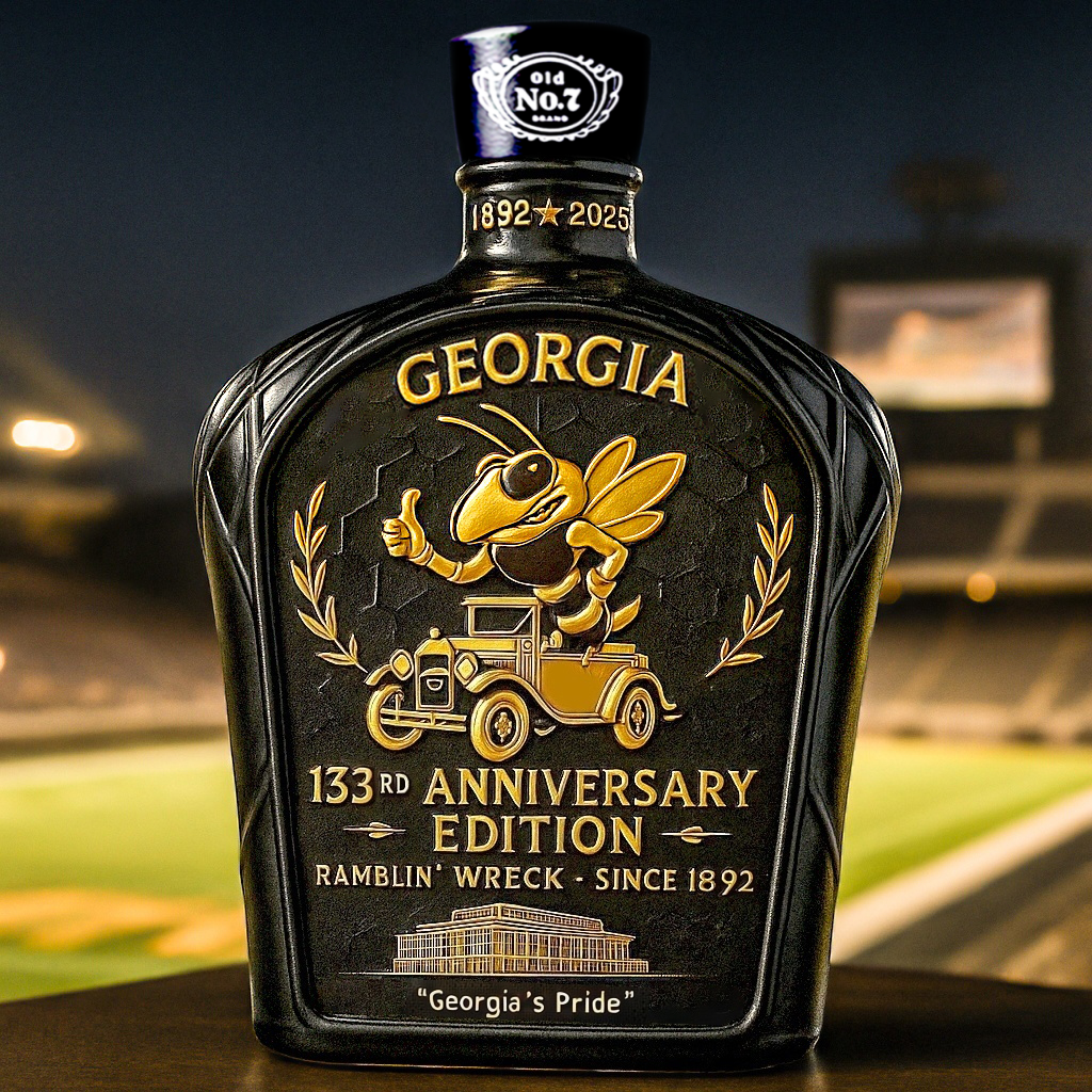 Georgia 133rd Anniversary Whiskey Bottle