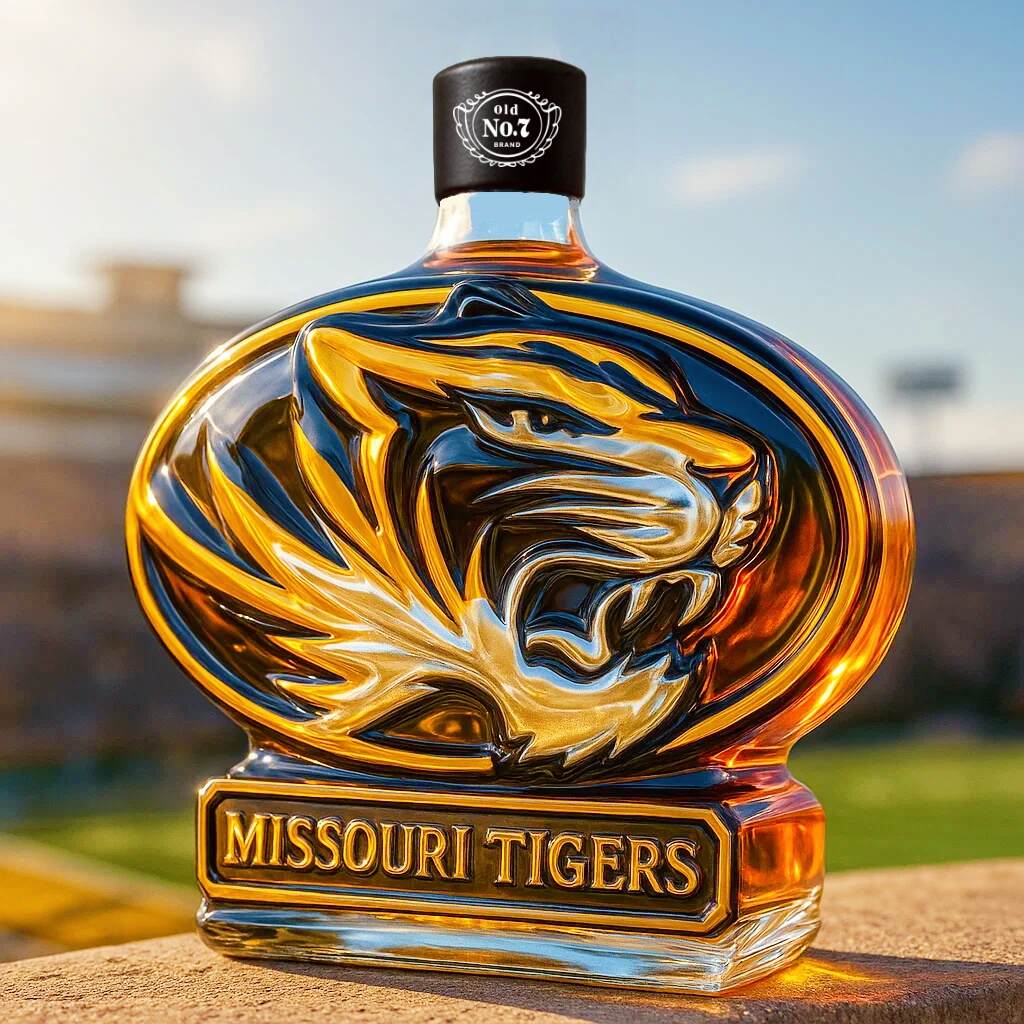Missouri Tigers Whiskey Bottle