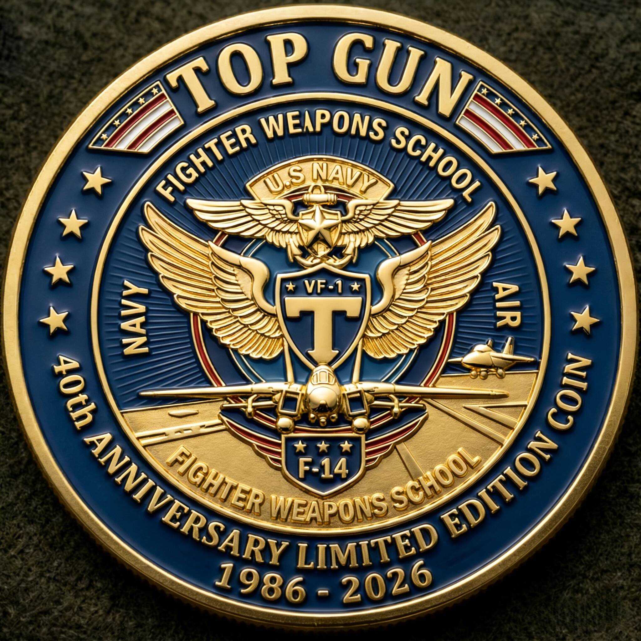 Top Gun 40th Anniversary Coin
