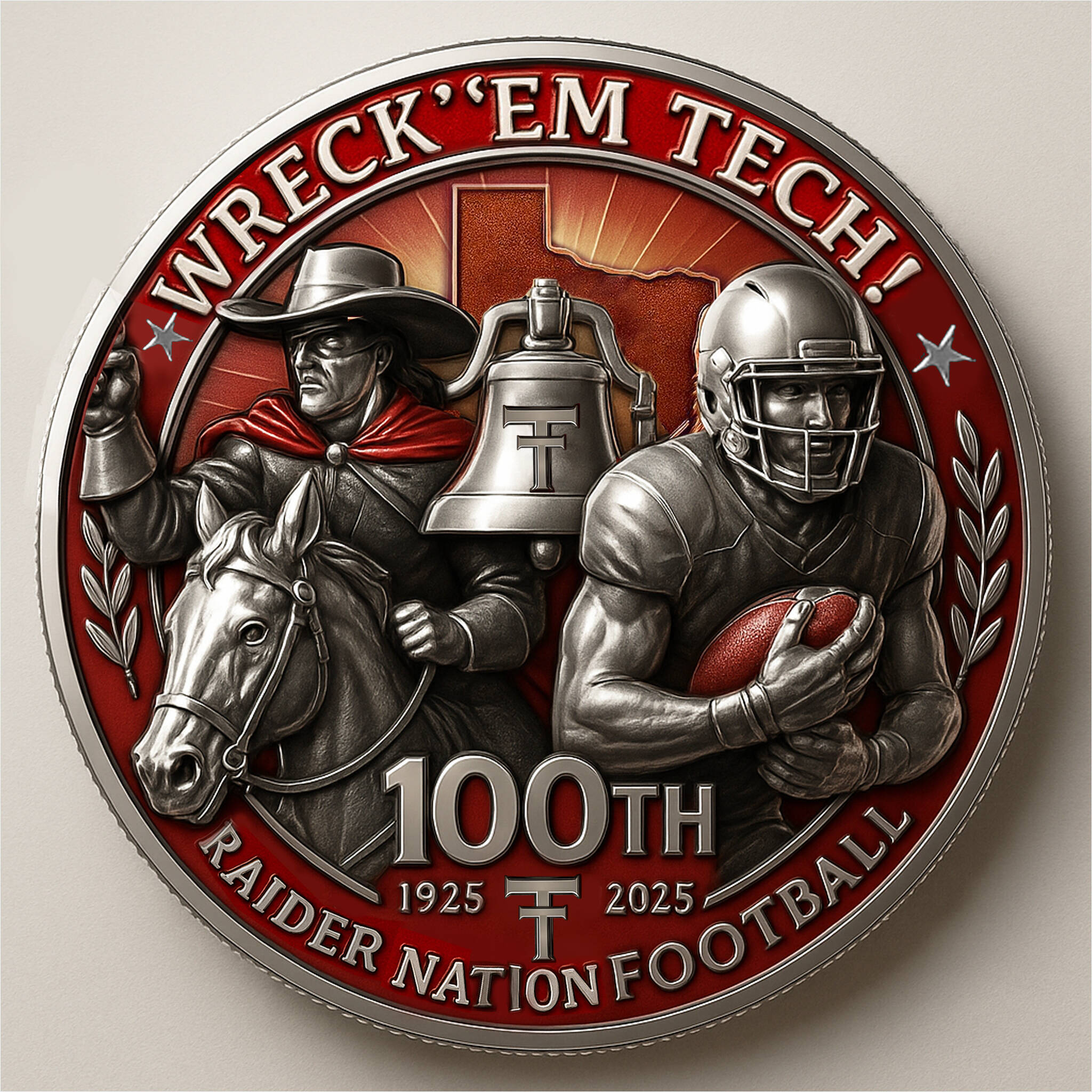 Tech Raider Football Centennial Commemorative Coin