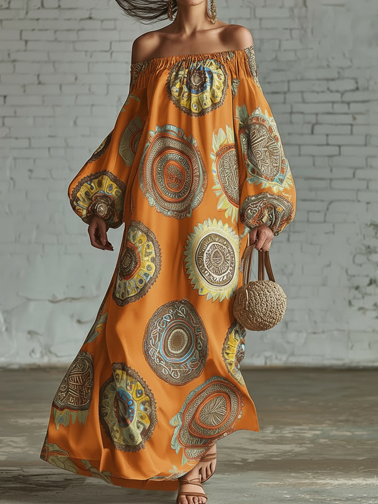 🔥Summer Arrivals🌟Retro Polka Dot Print Multi-layered Hem Maxi Dress