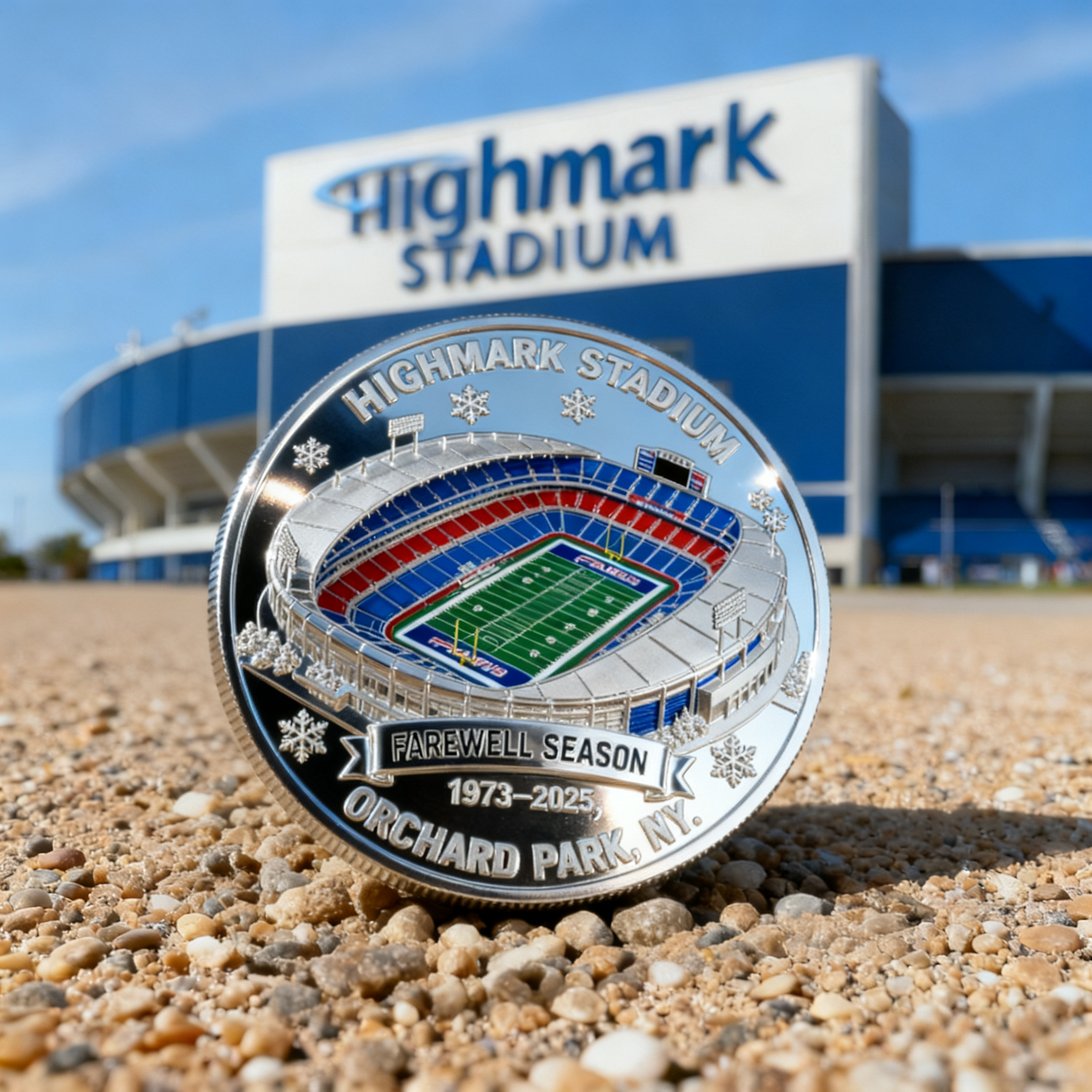 Highmark Stadium Farewell Season Coin (1973–2025)