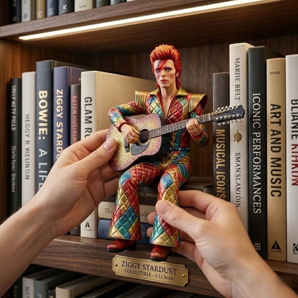 1:12 Scale David Bowie Ziggy Stardust Collectible Figure